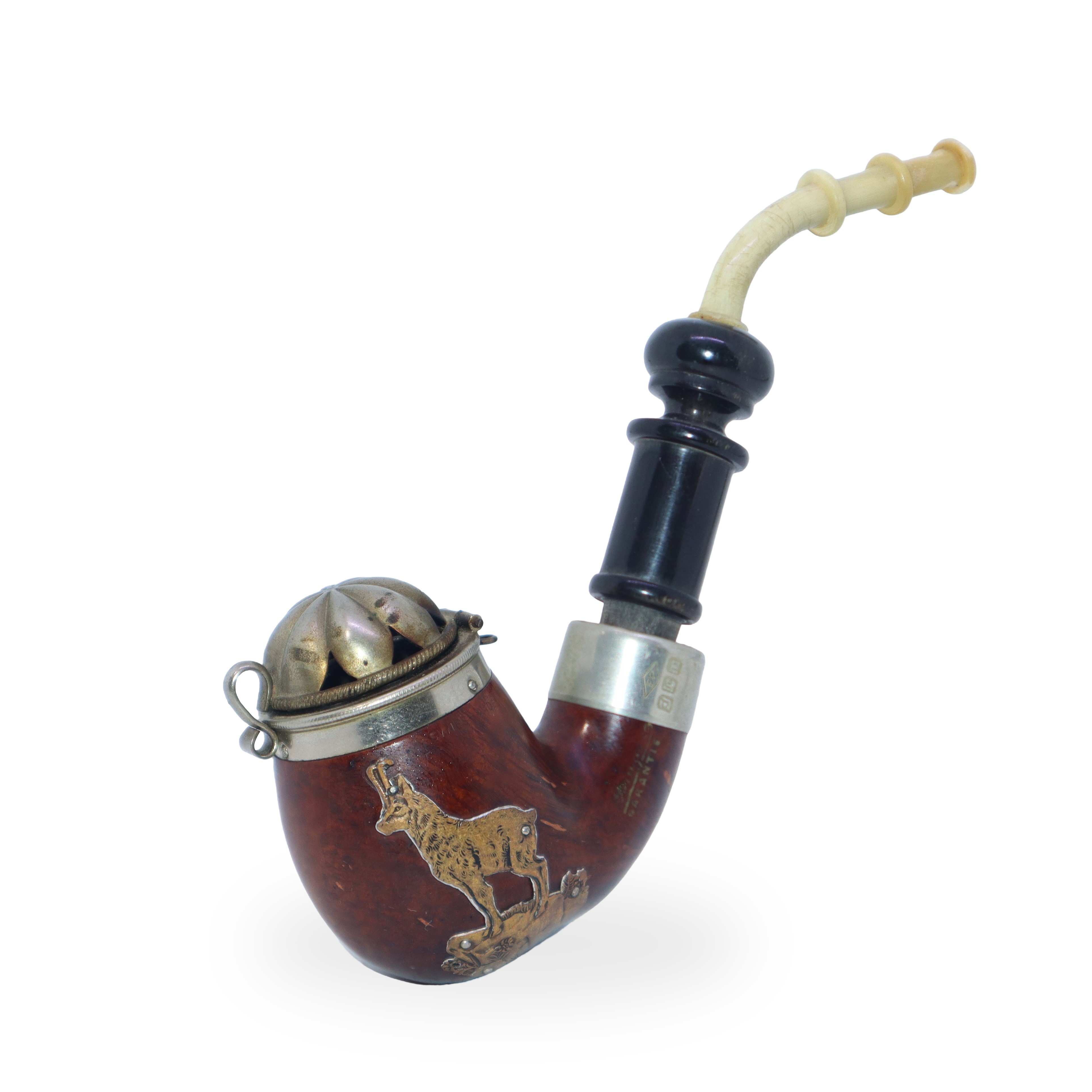 Pipe fatte a mano assortite, set di tre pezzi
