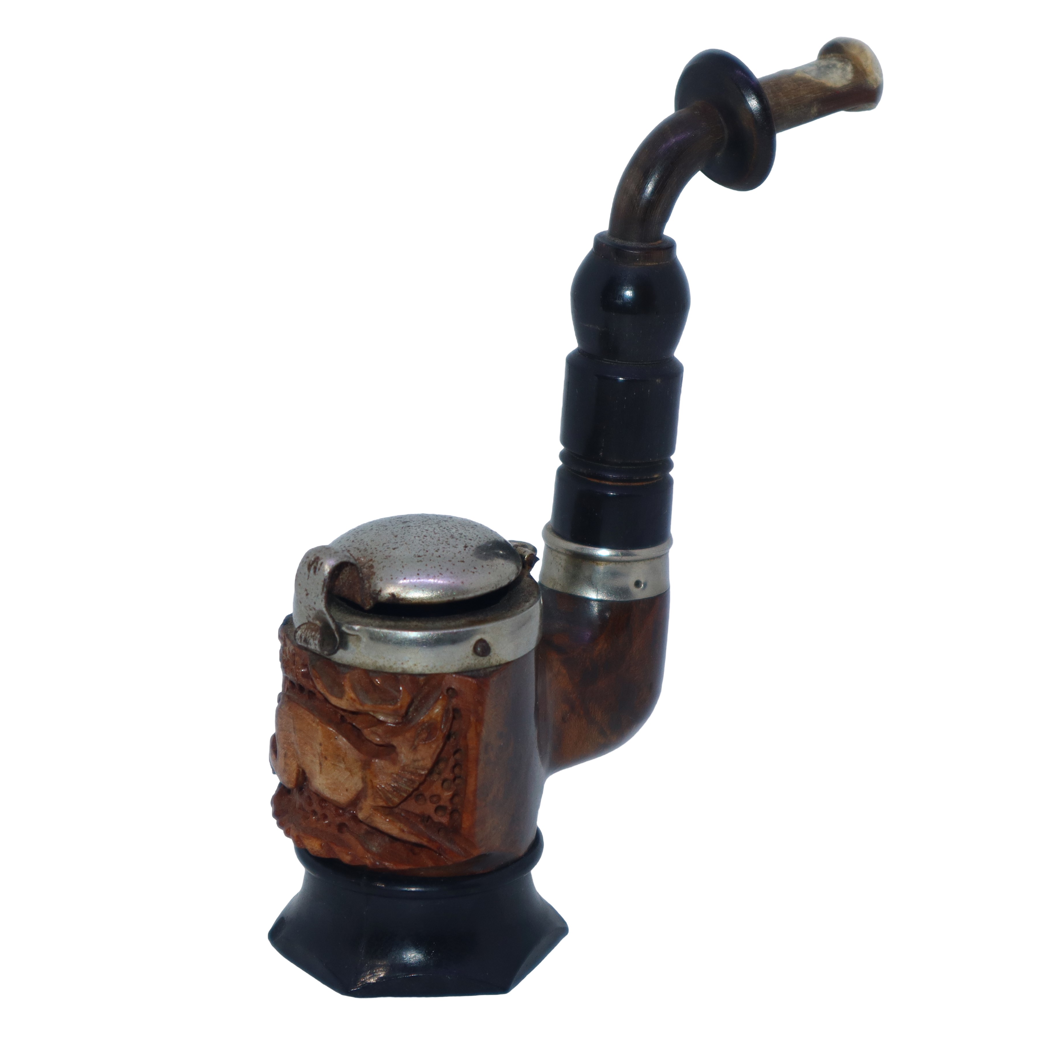 Pipe fatte a mano assortite, set di quattro esemplari