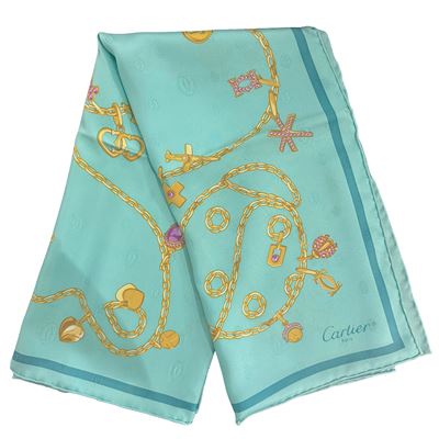 Foulard in Seta Azzurro