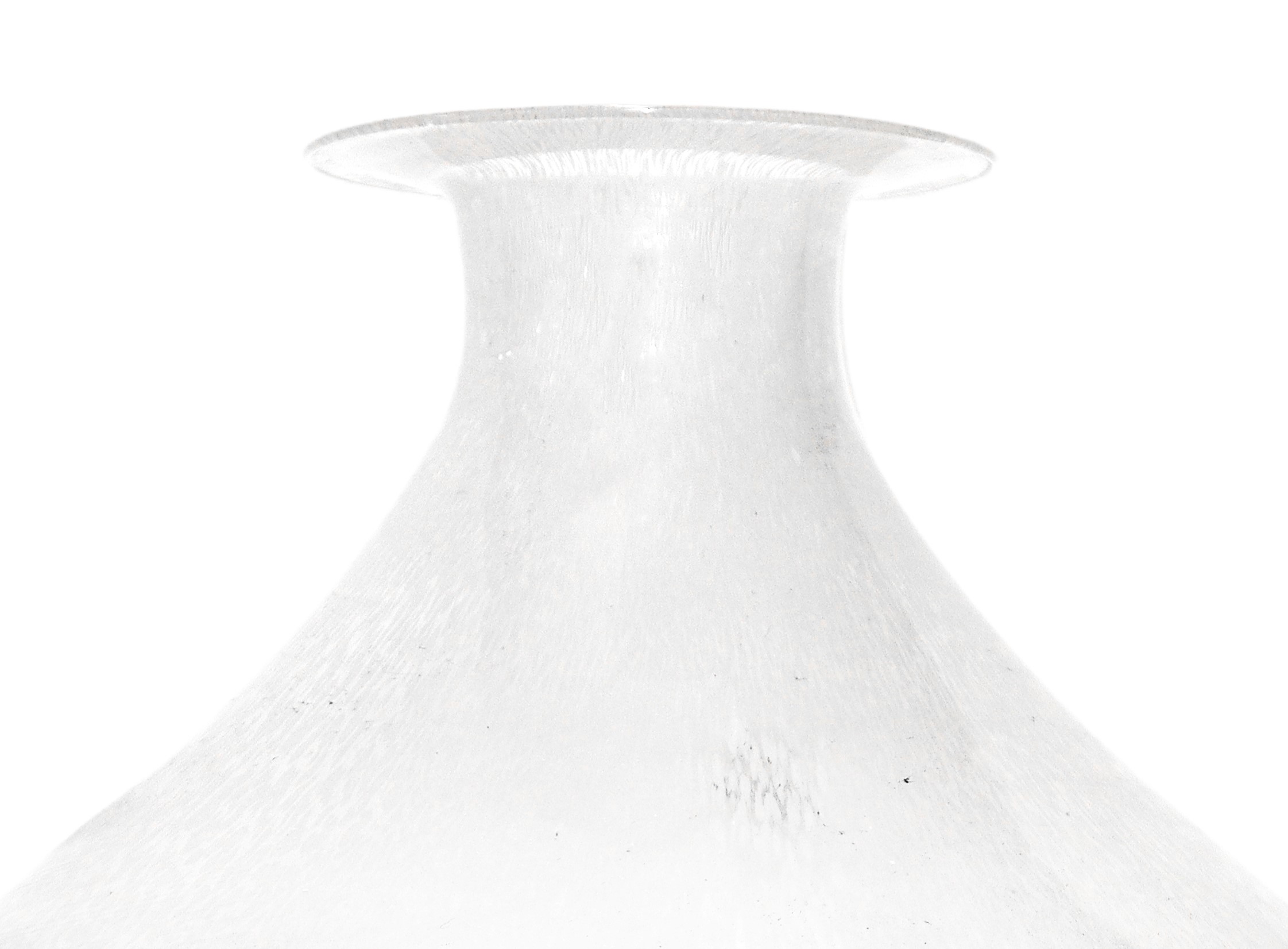Vaso in Vetro Bullicante a Effetto Ghiacciato