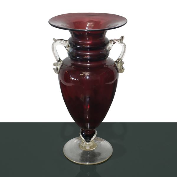 Murano blown glass vase