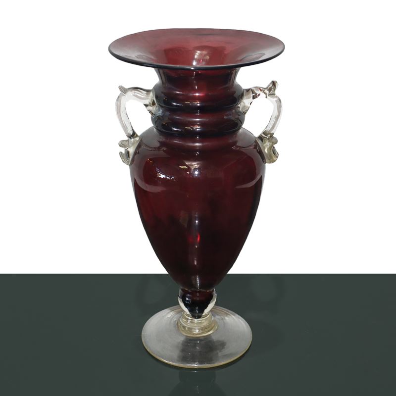 Vaso in Vetro Soffiato di Murano