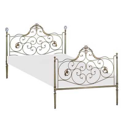 Letto in Ottone, Composto da Testata e Pediera.