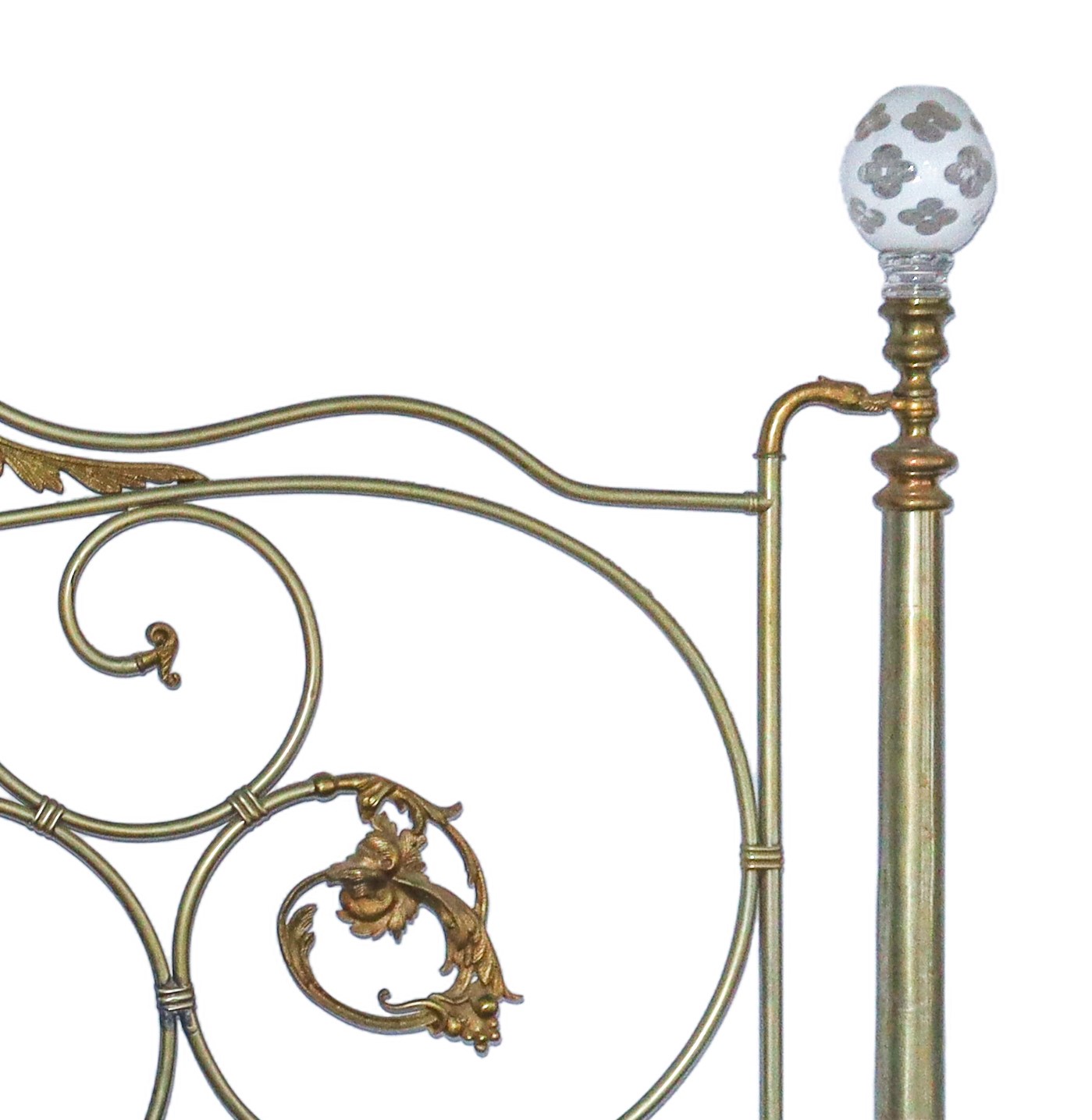 Letto in Ottone, Composto da Testata e Pediera.