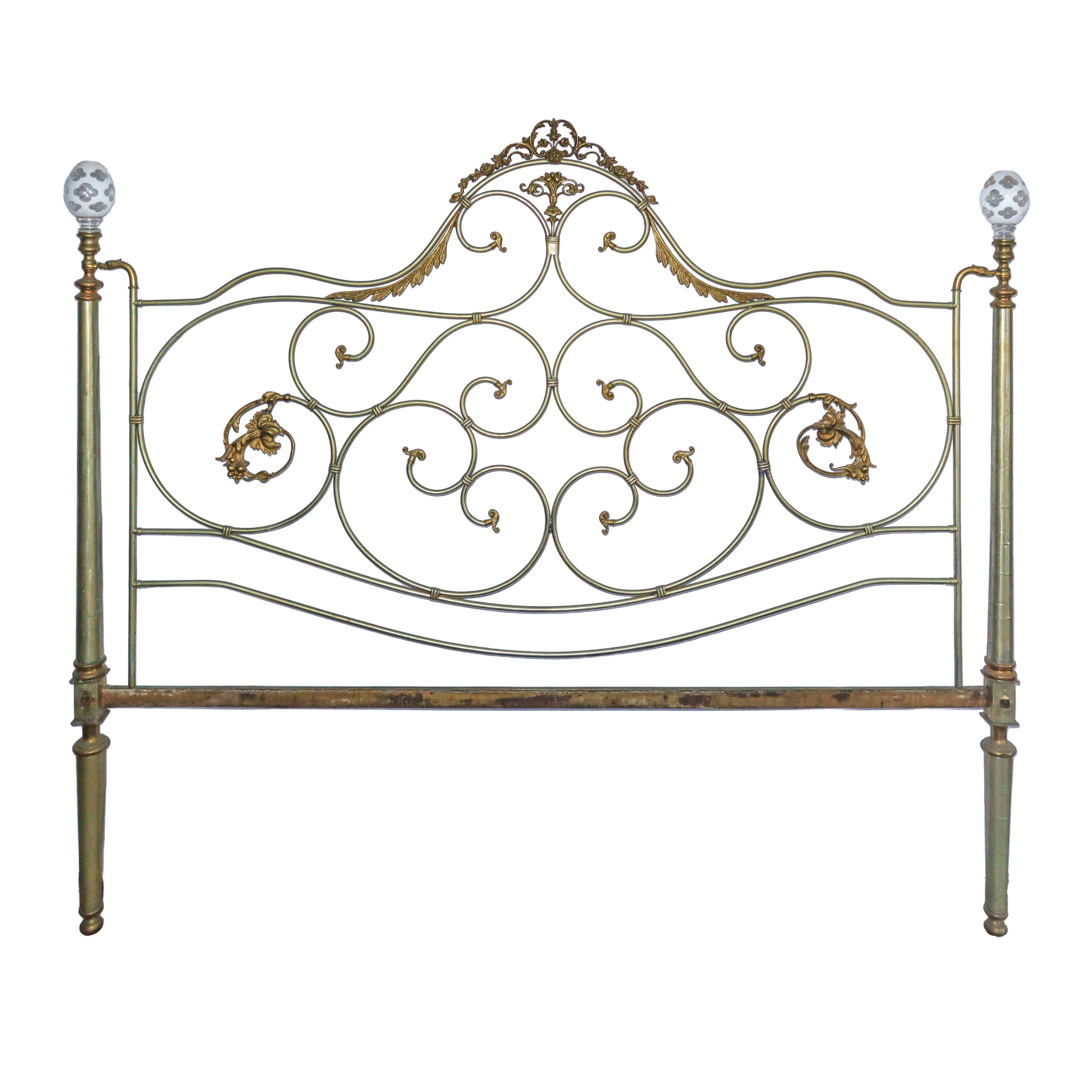 Letto in Ottone, Composto da Testata e Pediera.
