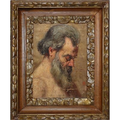 Uomo con Barba di Profilo