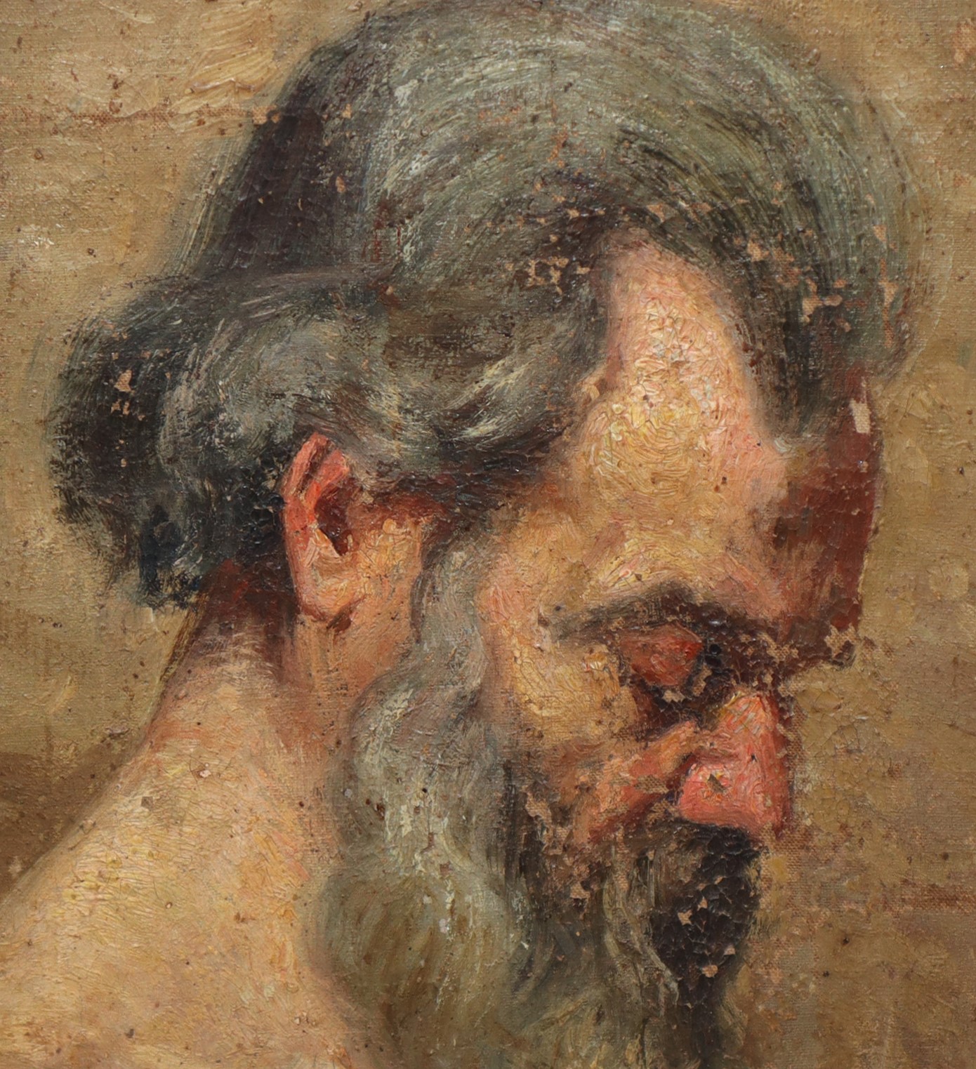 Uomo con Barba di Profilo