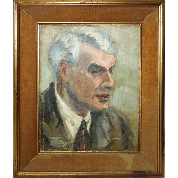 Portrait of a grey-haired man