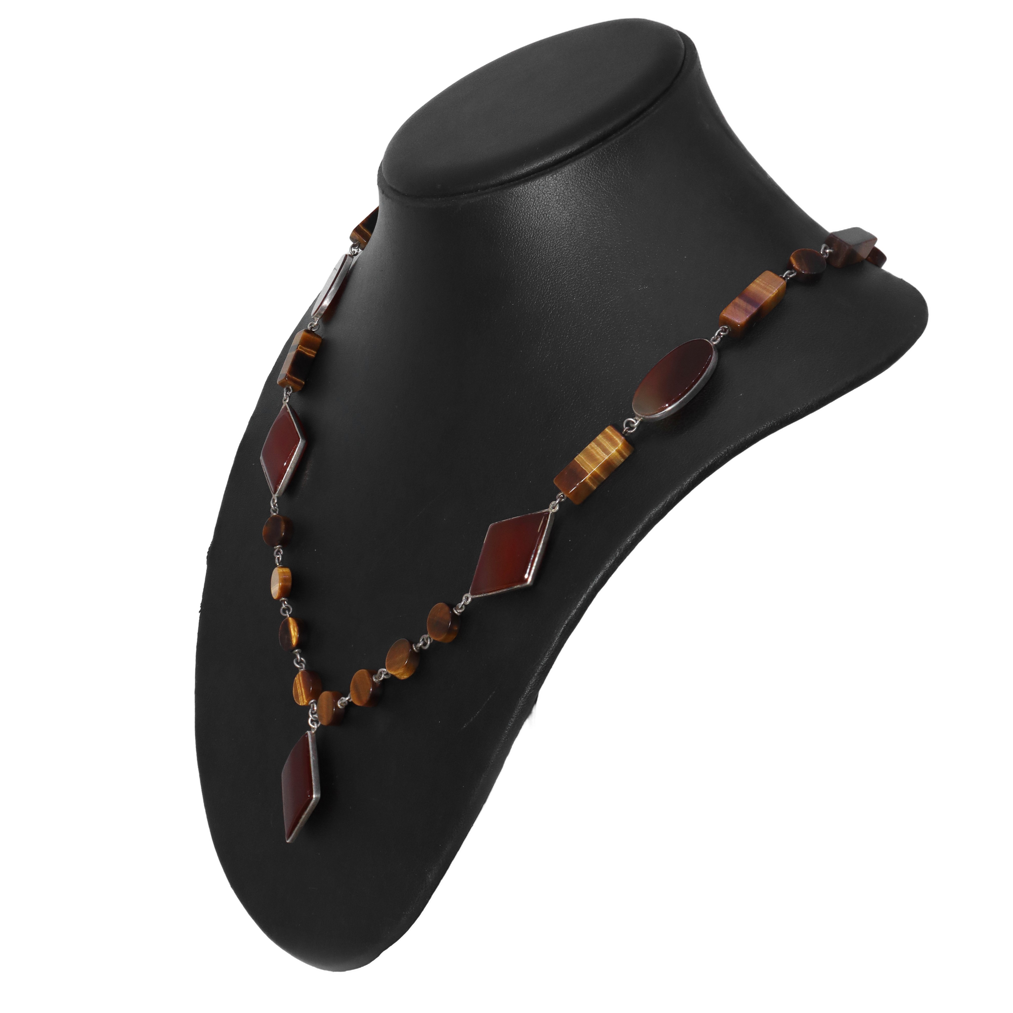 Collana in occhio di tigre