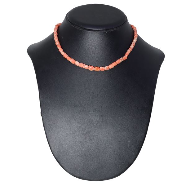 Pink Coral Necklace with Tulip Corals