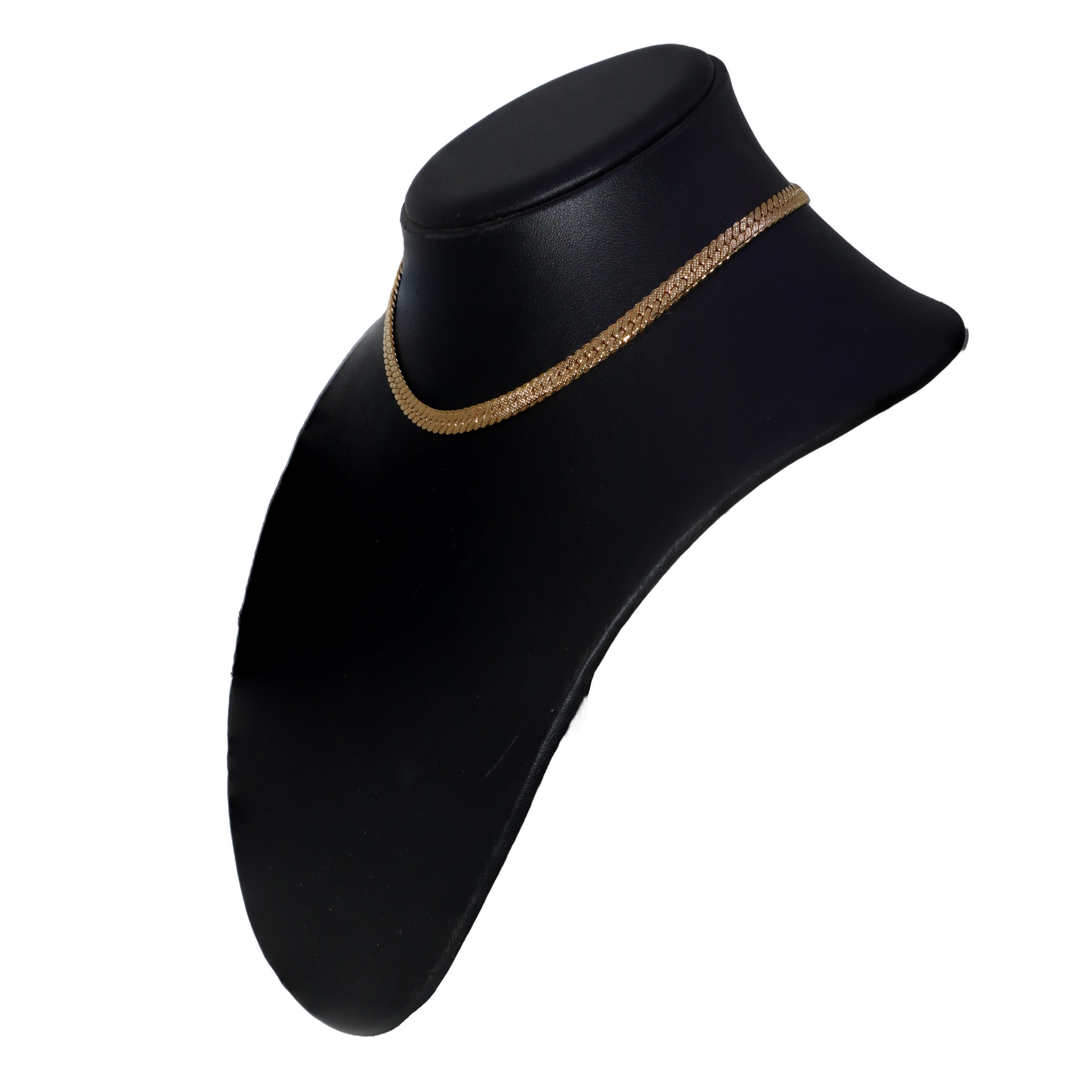 Parure maglia groumette dorata composta da collana e bracciale