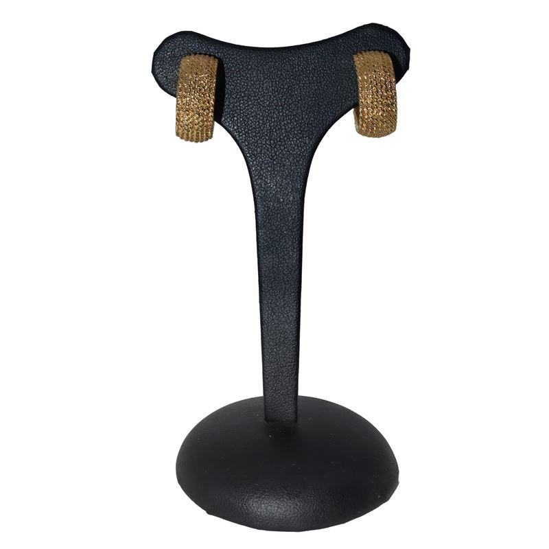 Orecchini a boccole in metallo dorato