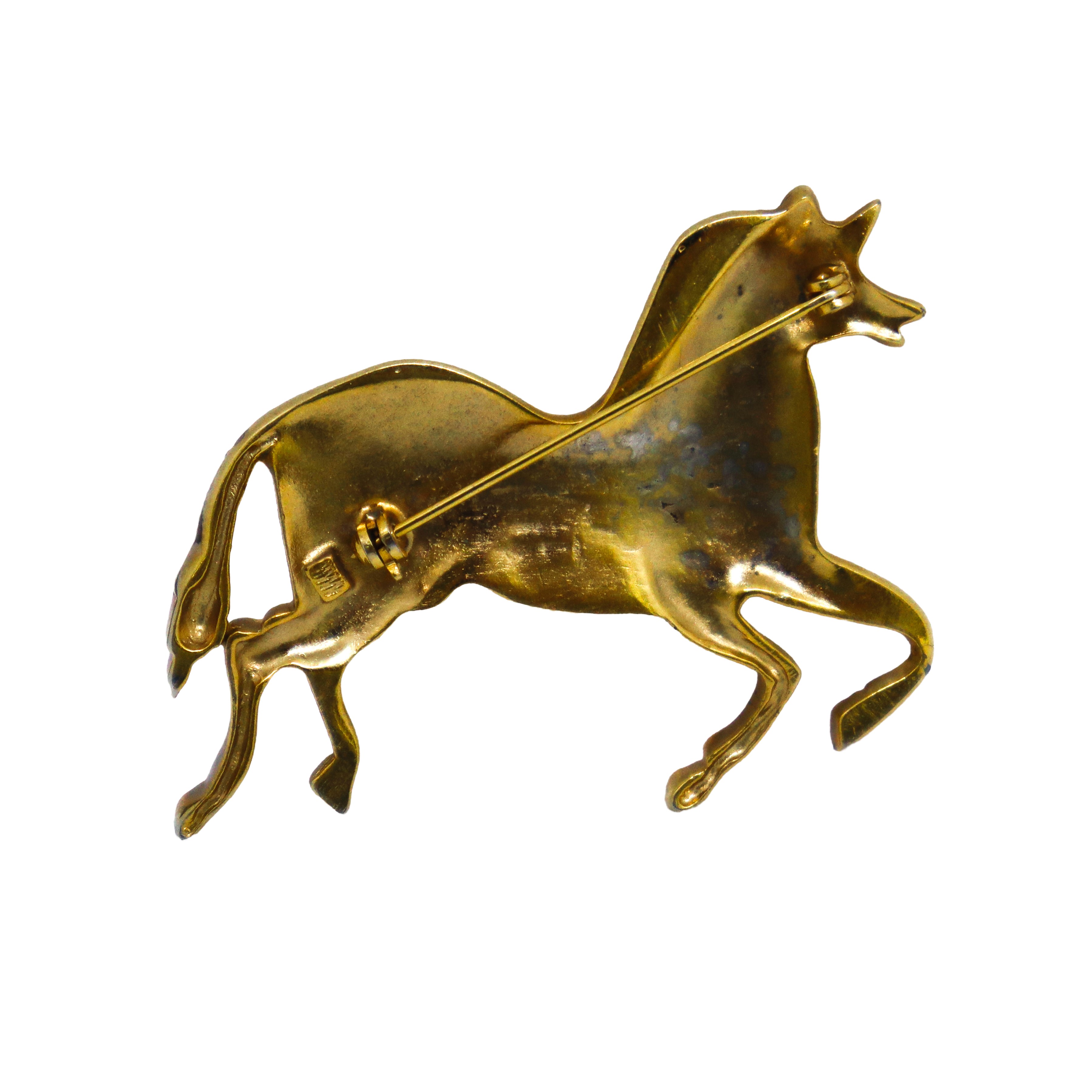 Spilla zebra con strass