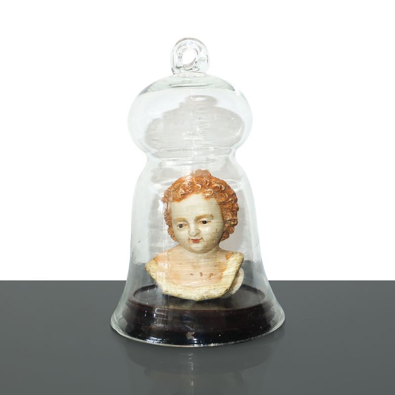 Testina di Bambino in Ceroplastica