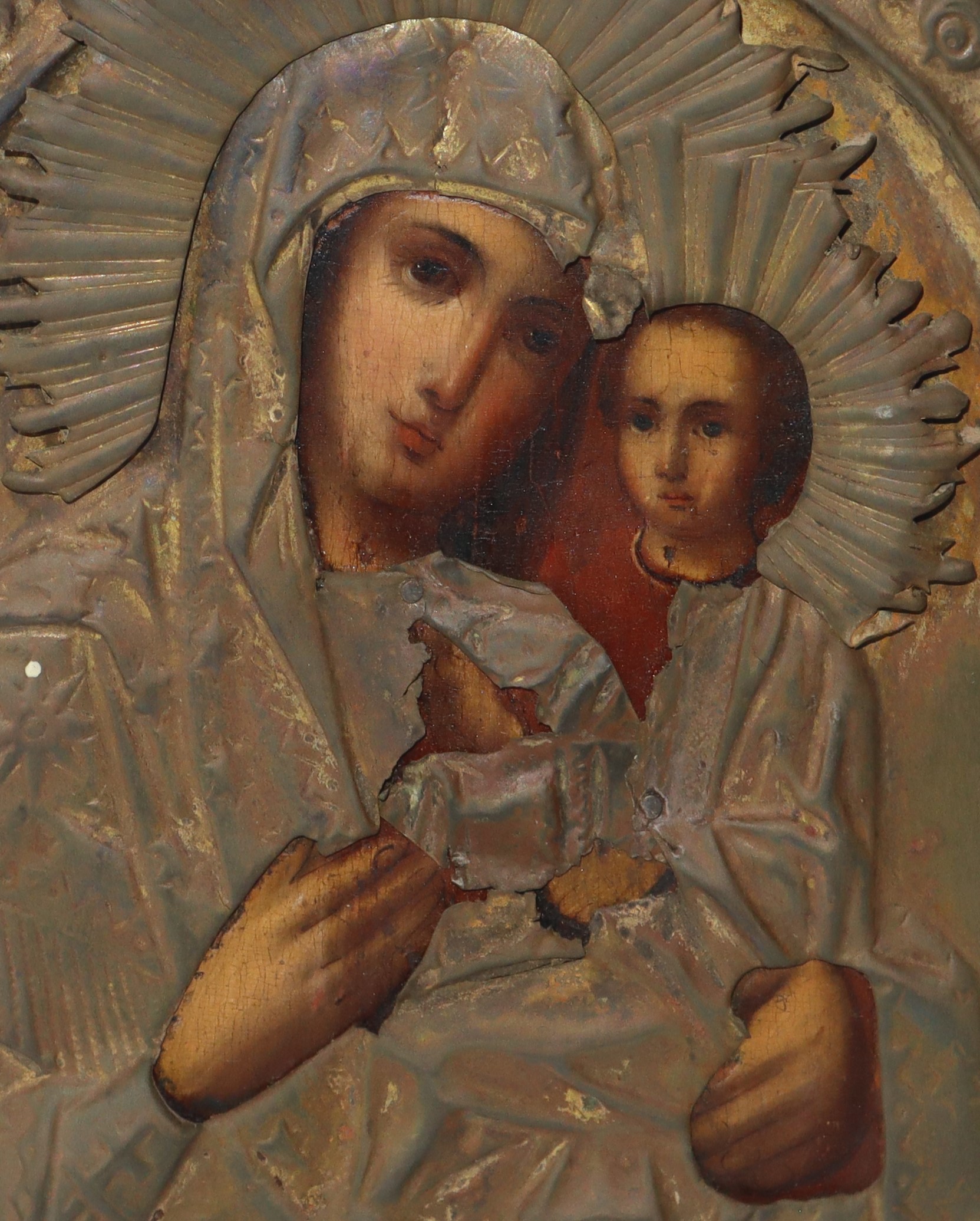 Icona russa raffigurante Madonna della Consolazione