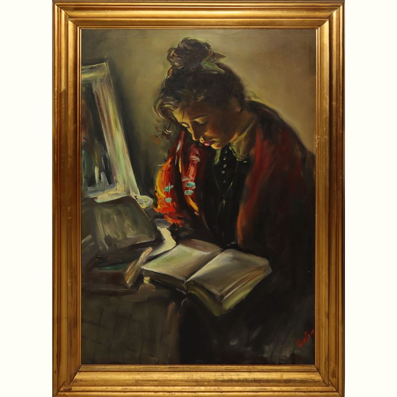 Donna con Libro