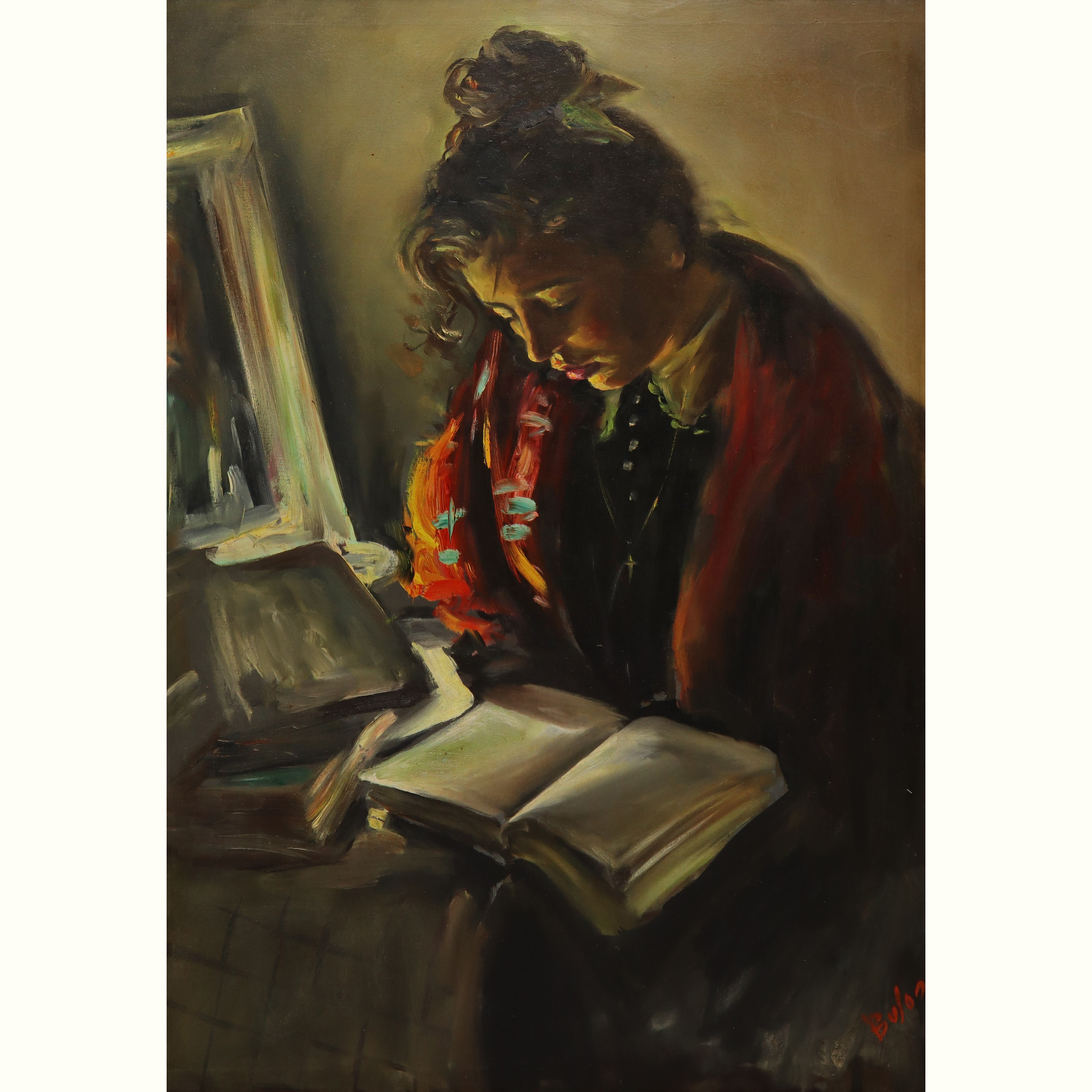 Donna con Libro