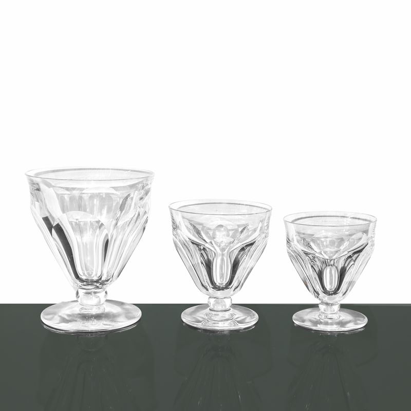 Baccarat France - Gruppo di N.23 Bicchieri in Cristallo Baccarat, Modello Talleyrand