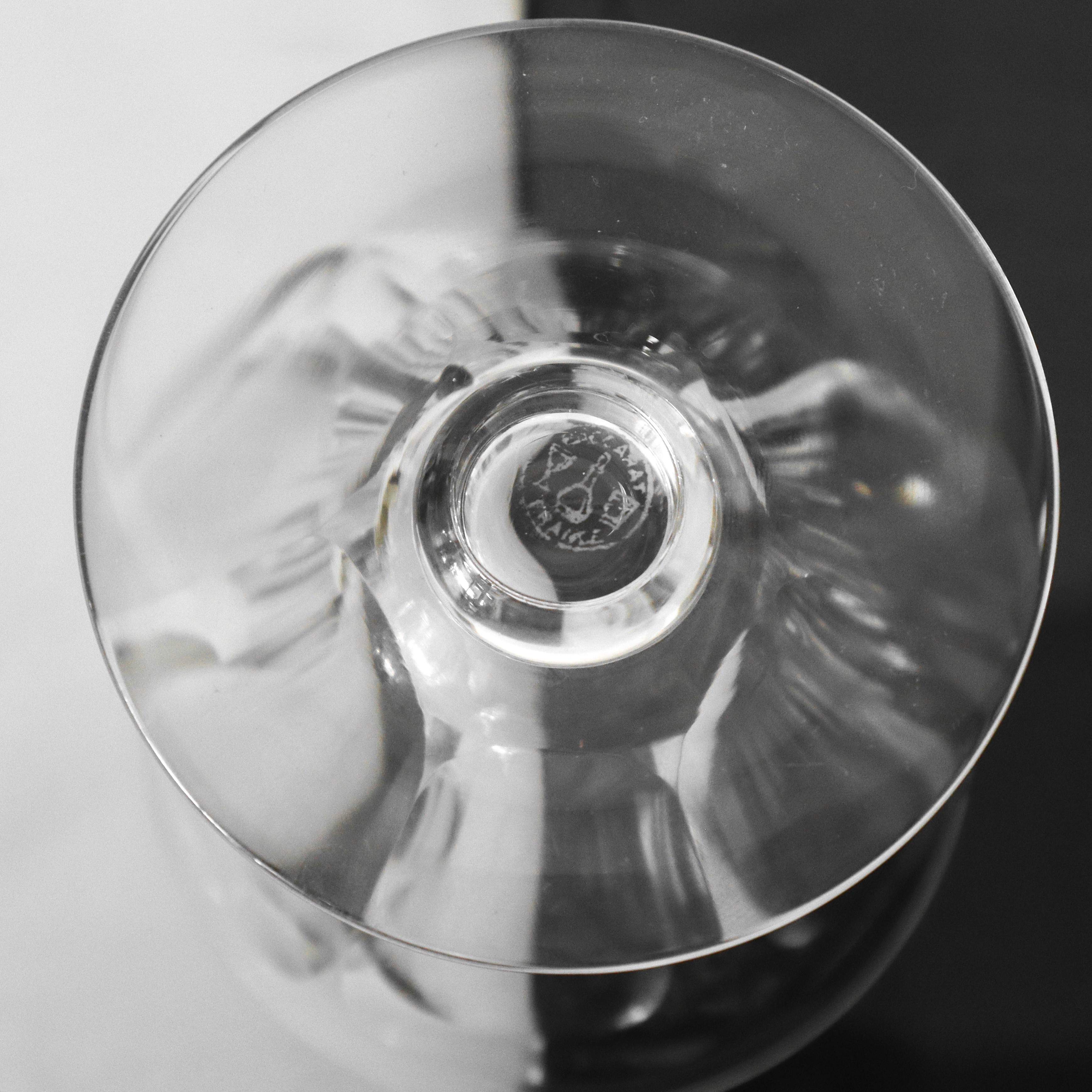 Gruppo di N.23 bicchieri in cristallo Baccarat, modello Talleyrand