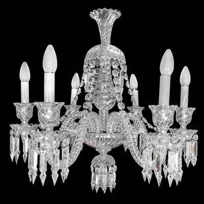 Lampadario in Cristallo Baccarat, Modello L.e. 218 a Sei Luci