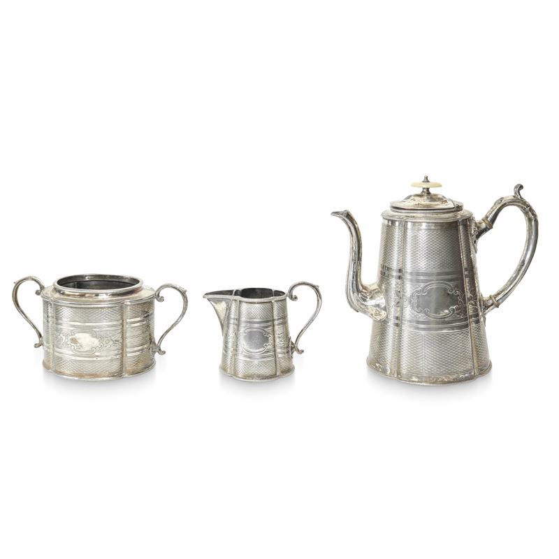 Set da Caffè in Sheffield con Decori Floreali