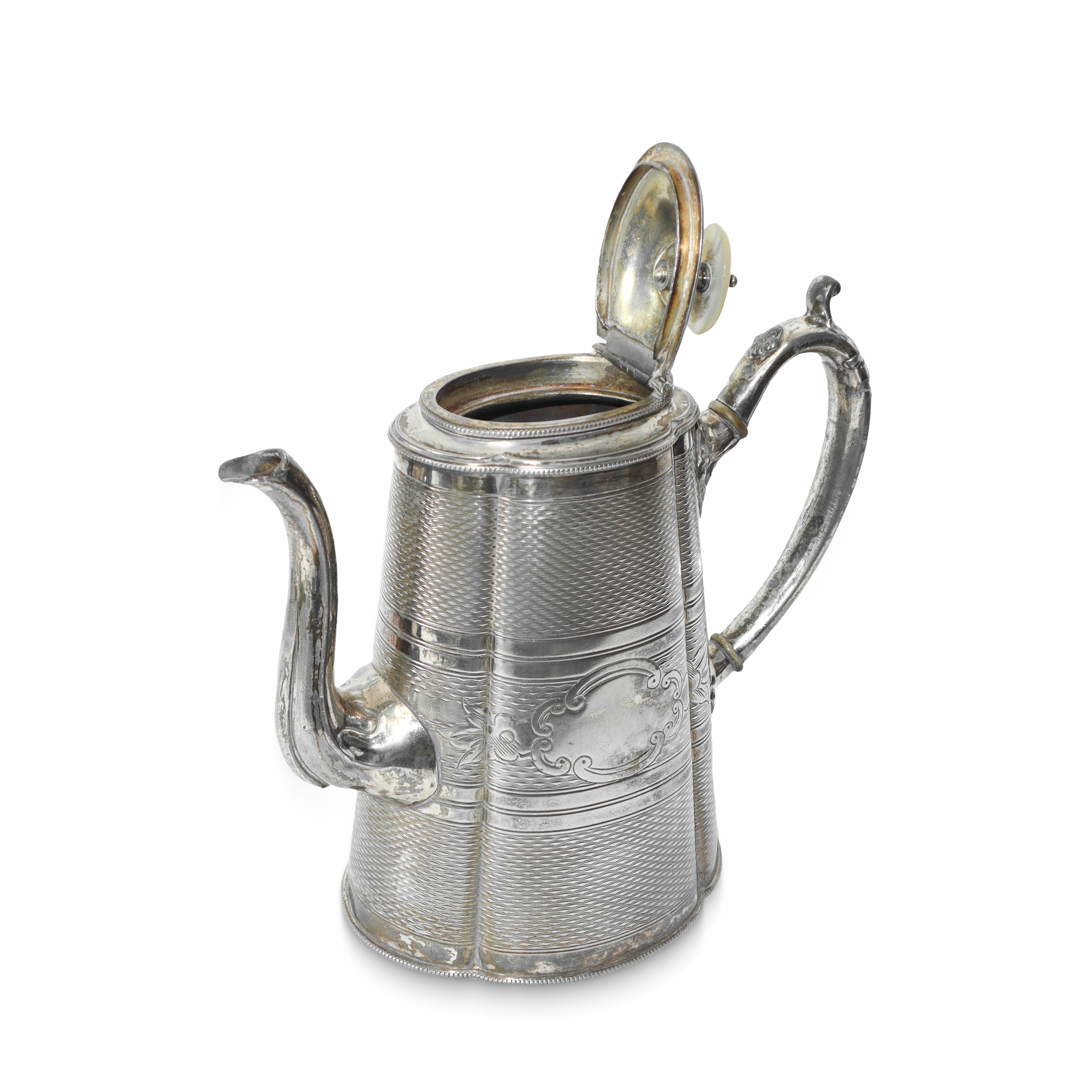 Set da caffè in sheffield con decori floreali