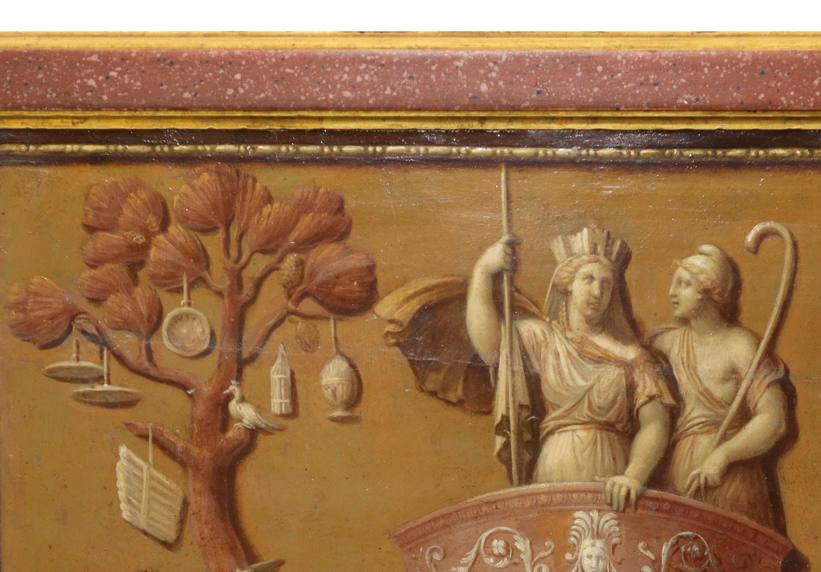 Divinità su Biga Trainata da Leoni e Amorini