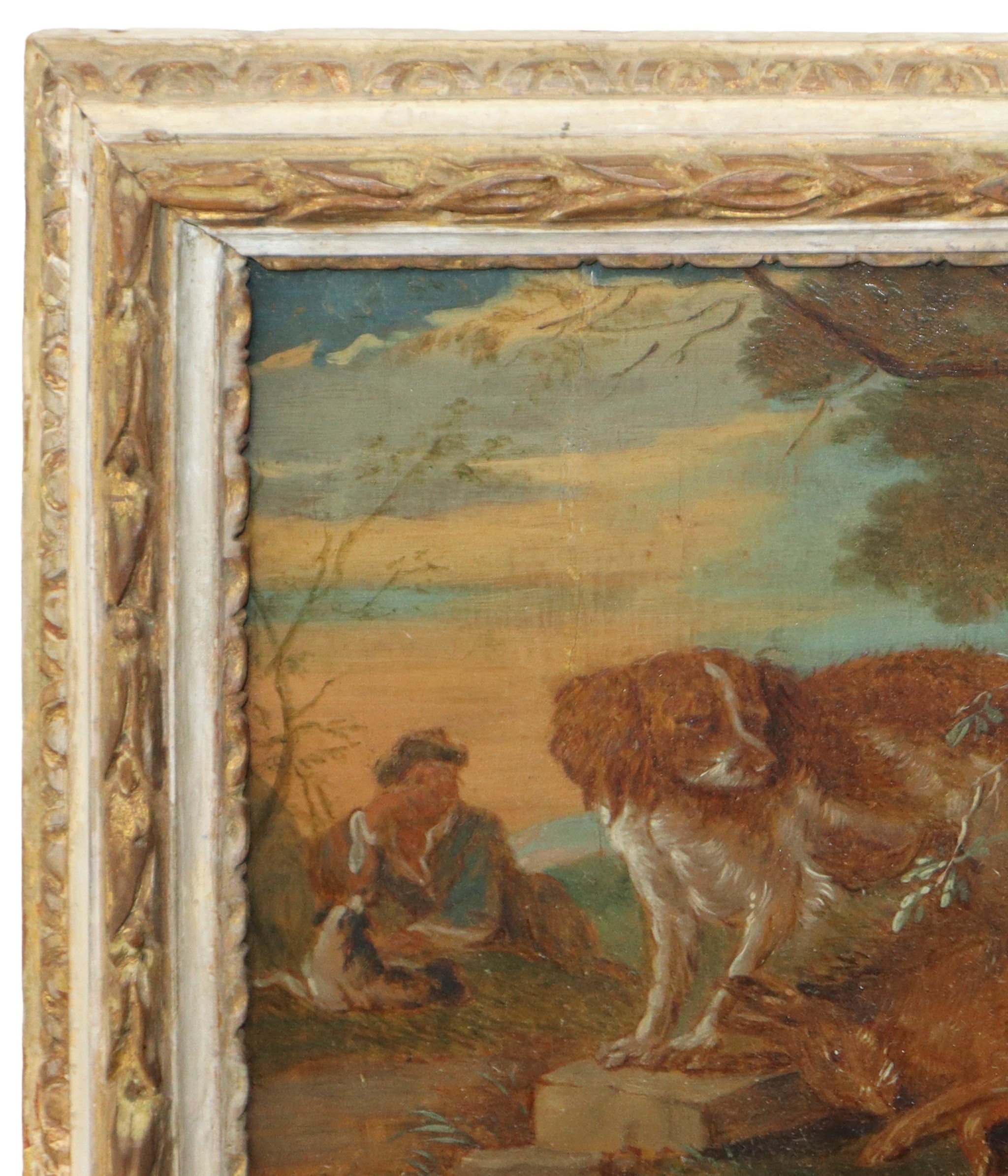Adriaen Cornelisz Beeldemaker - Natura Morta con Cane, Selvaggina e Personaggio