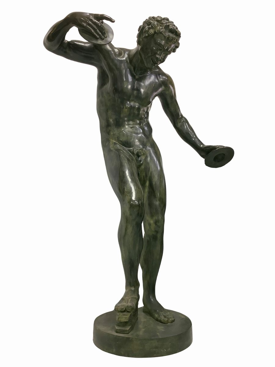 Scultore ignoto, Fauno danzante, scultura in bronzo