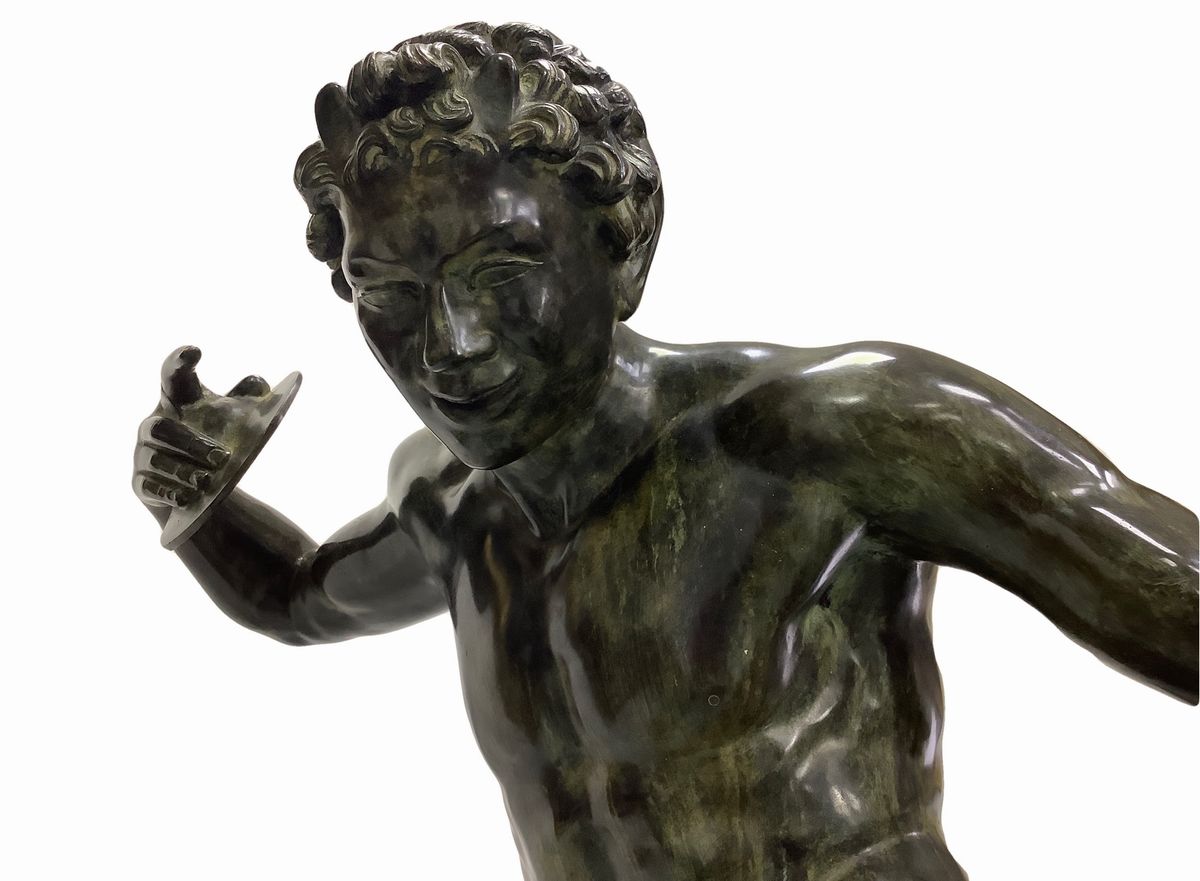 Scultore ignoto, Fauno danzante, scultura in bronzo
