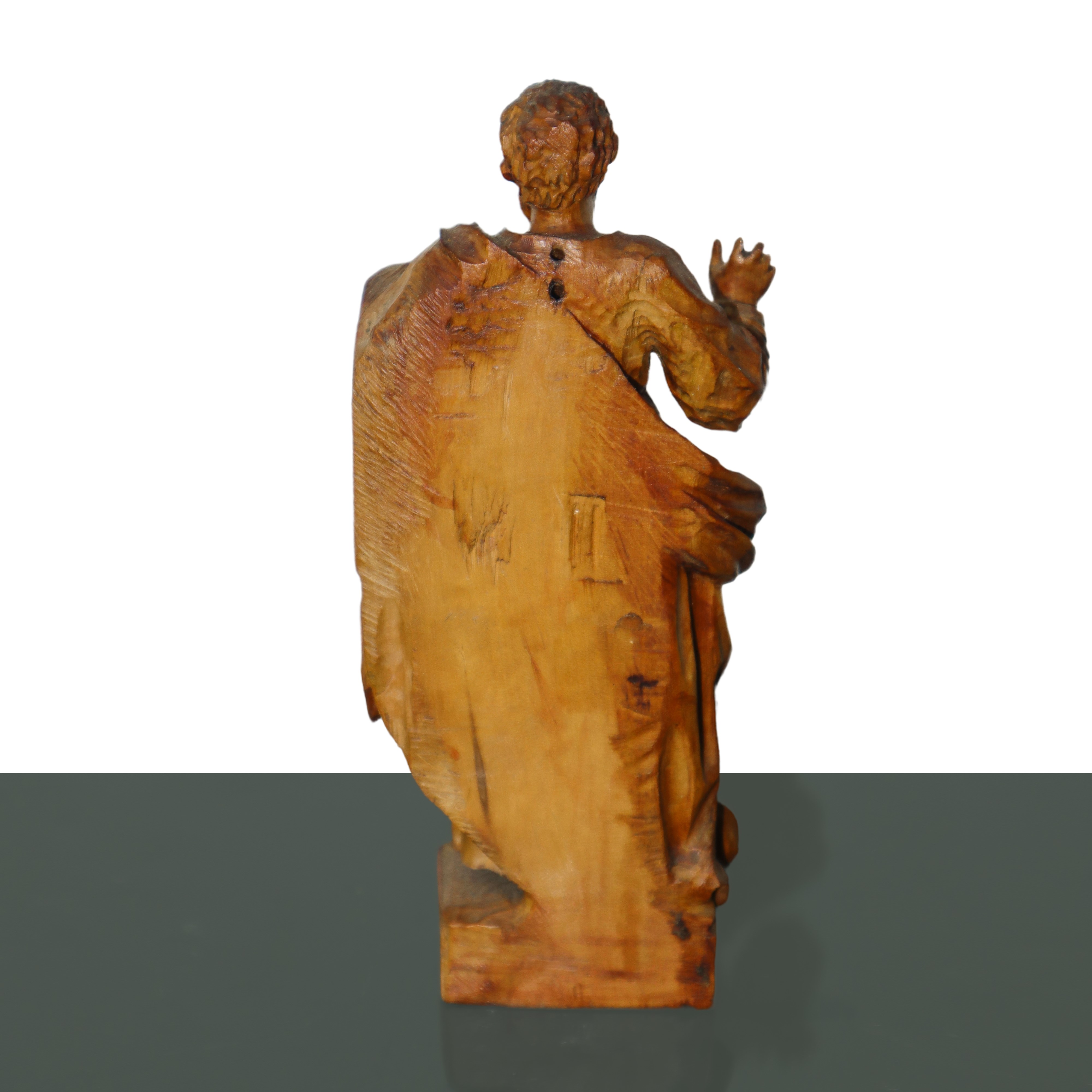 Gruppo di 11 sculture di apostoli in legno d'acero duro