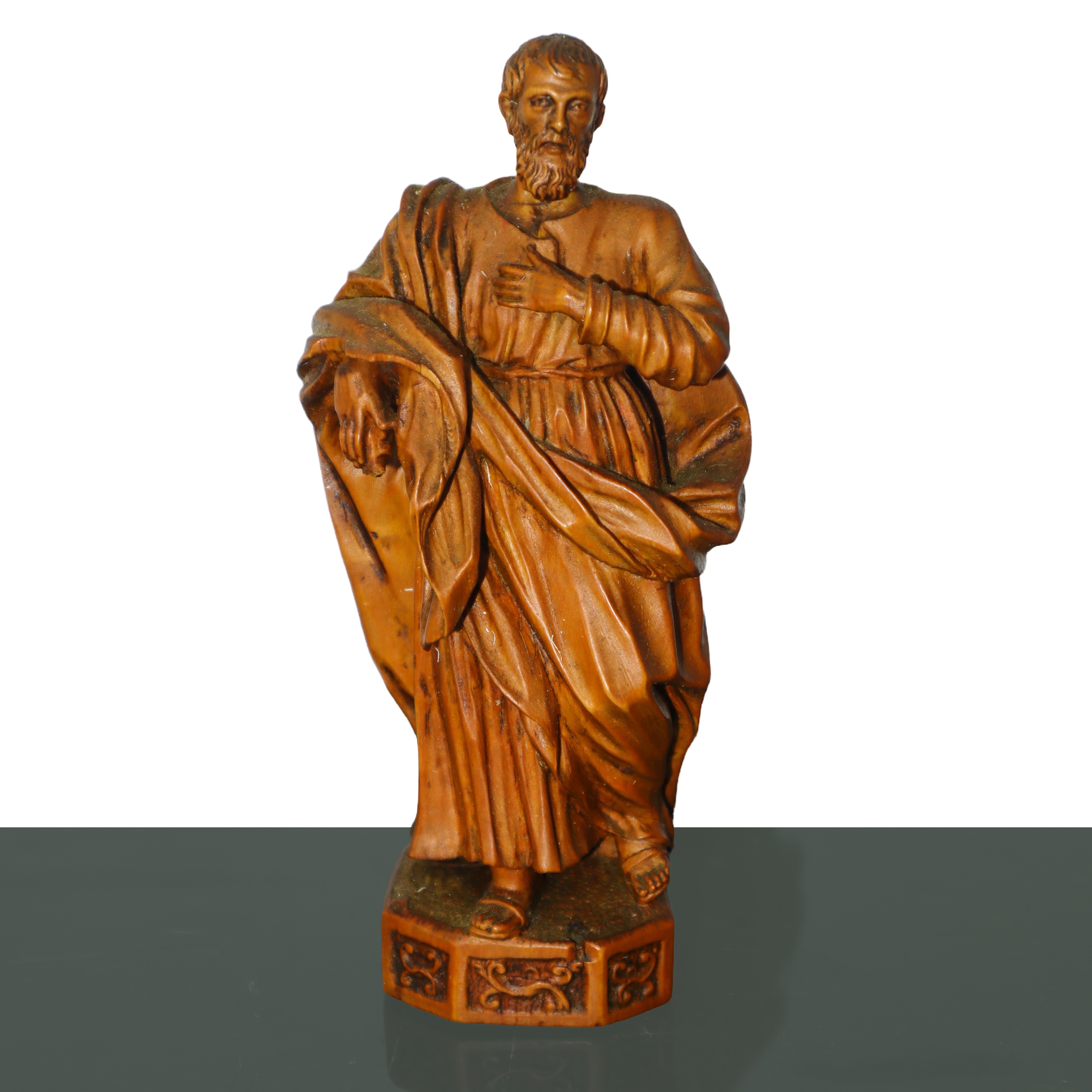 Gruppo di 11 sculture di apostoli in legno d'acero duro