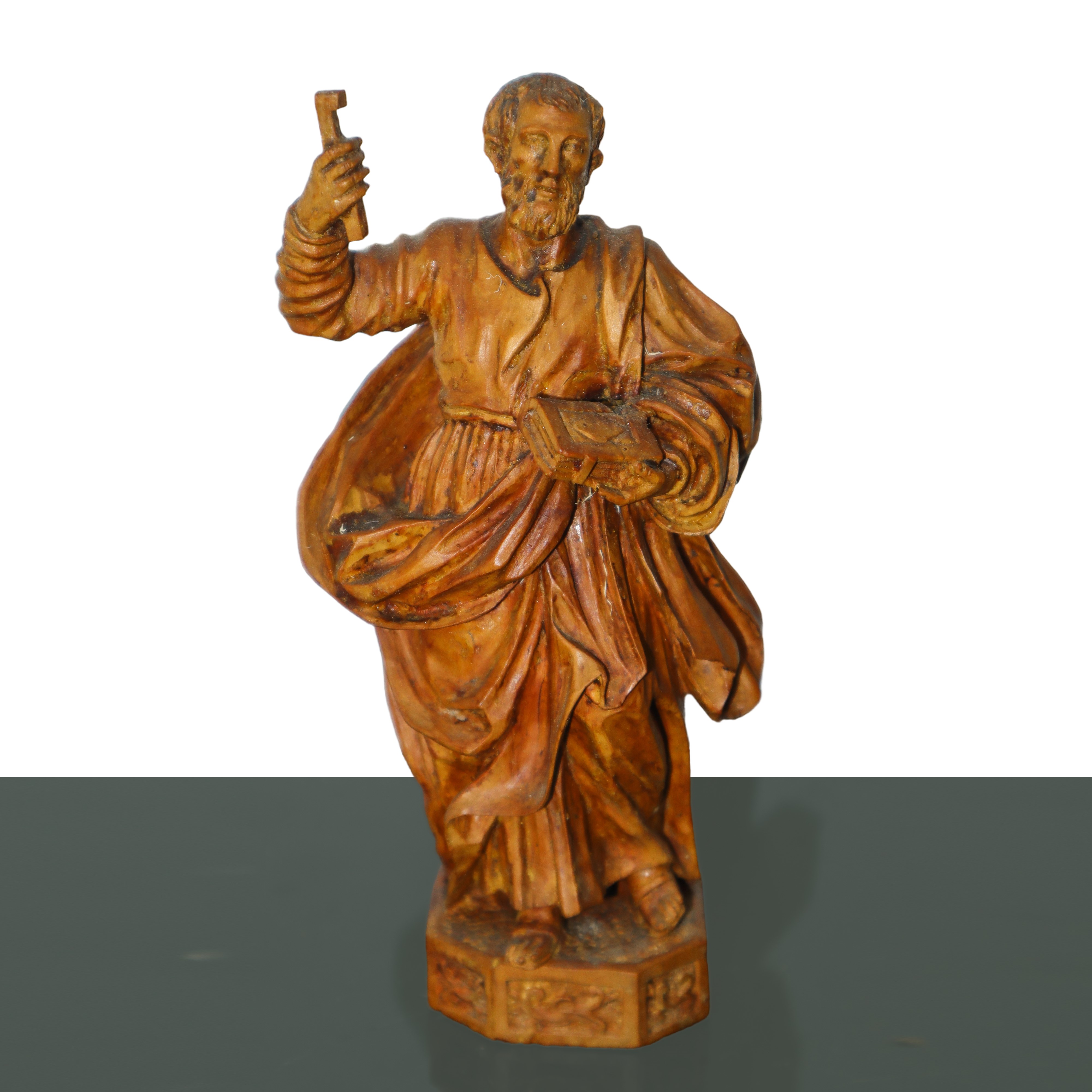 Gruppo di 11 sculture di apostoli in legno d'acero duro