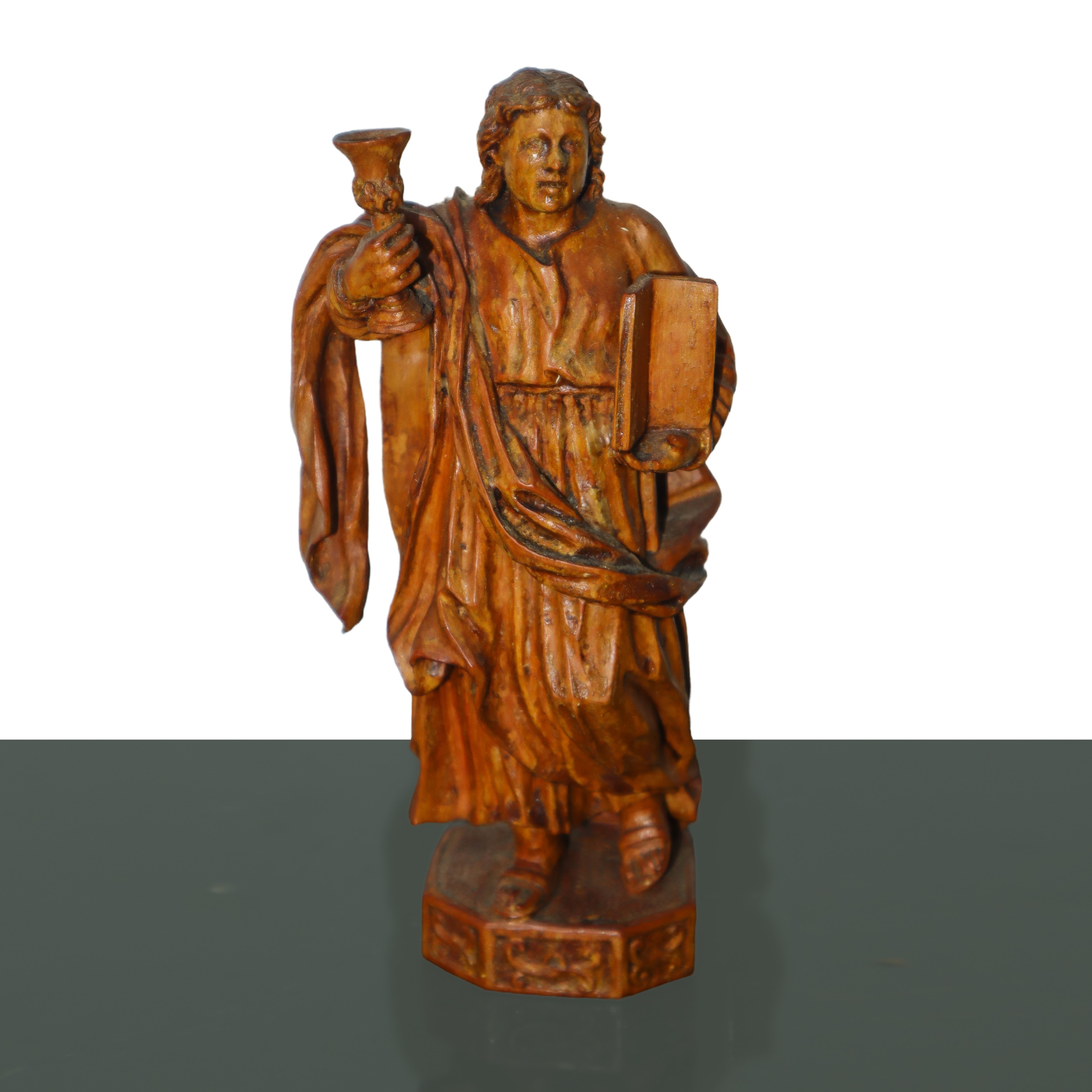 Gruppo di 11 sculture di apostoli in legno d'acero duro