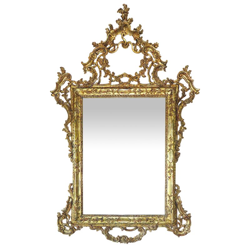 Specchiera in Legno Dorato