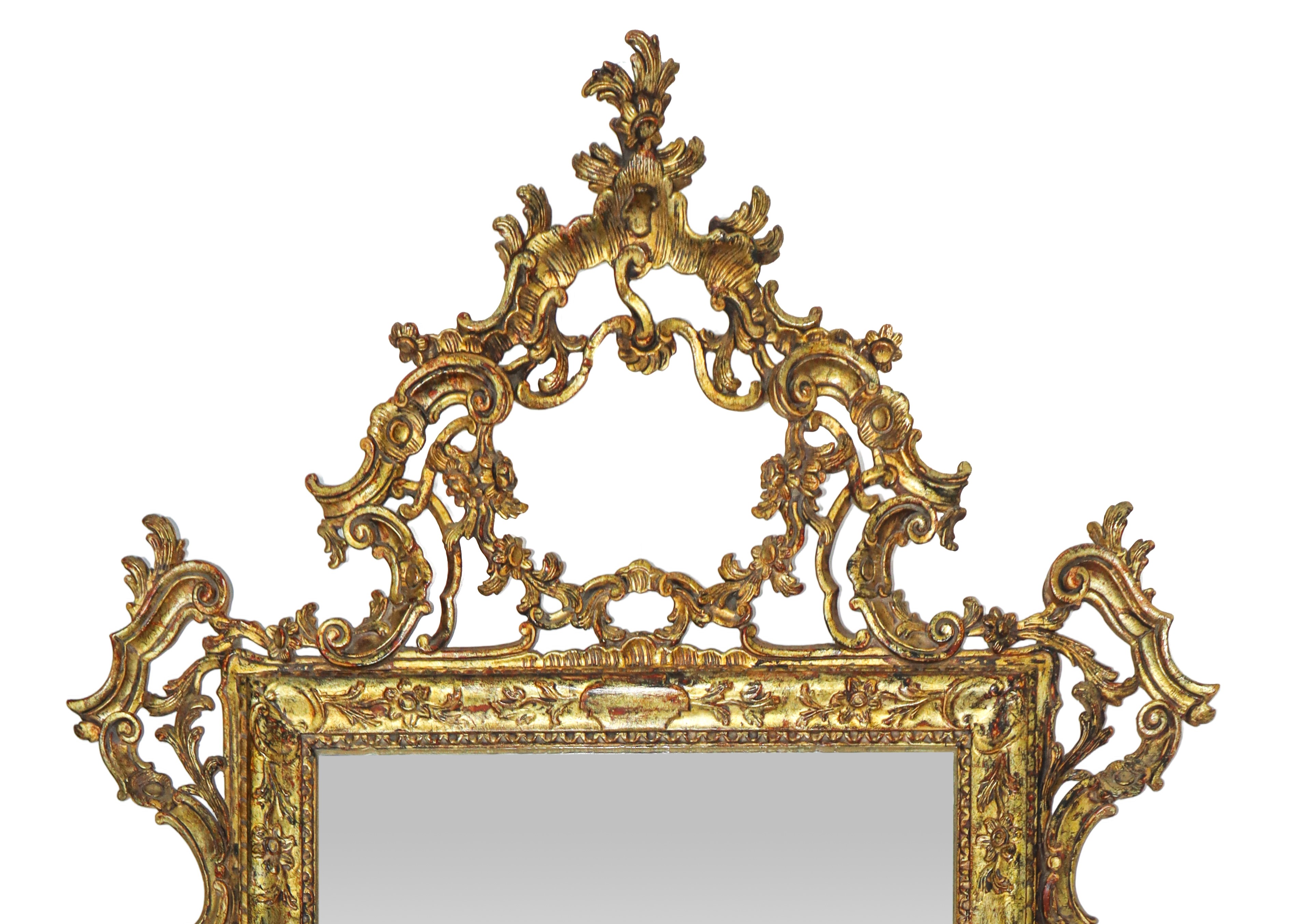 Specchiera in Legno Dorato