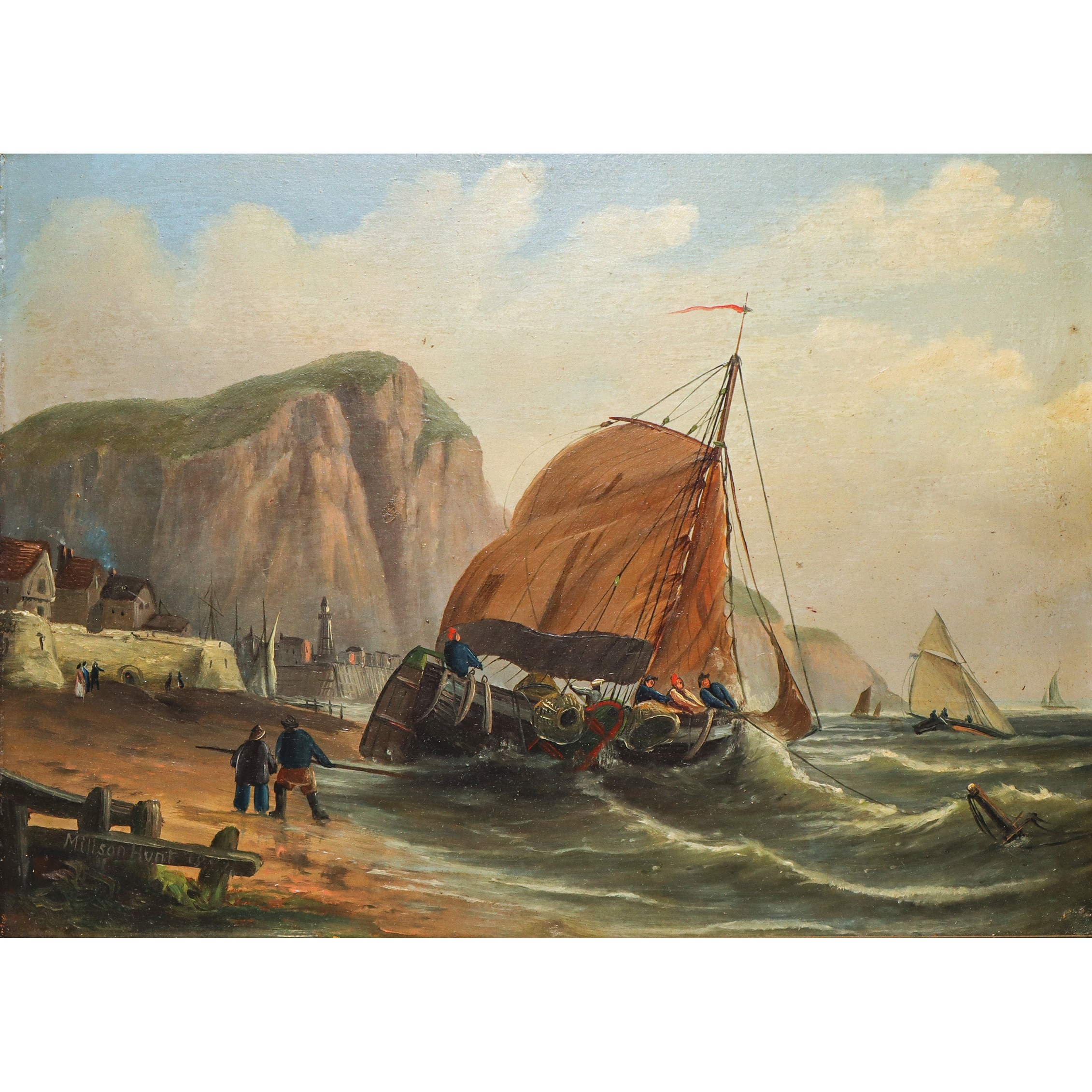 Veliero al rientro nelle coste della Cornovaglia