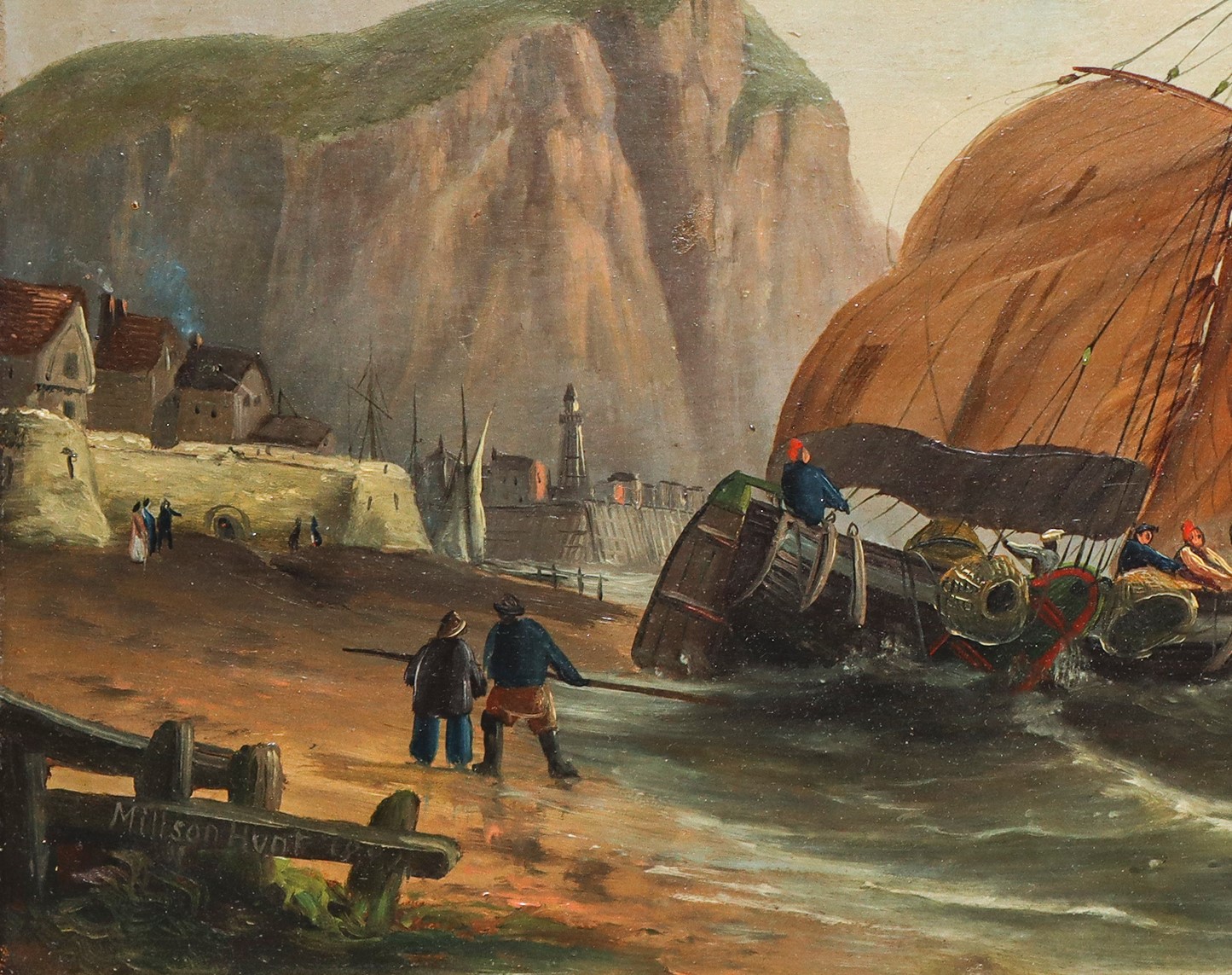 Veliero al rientro nelle coste della Cornovaglia