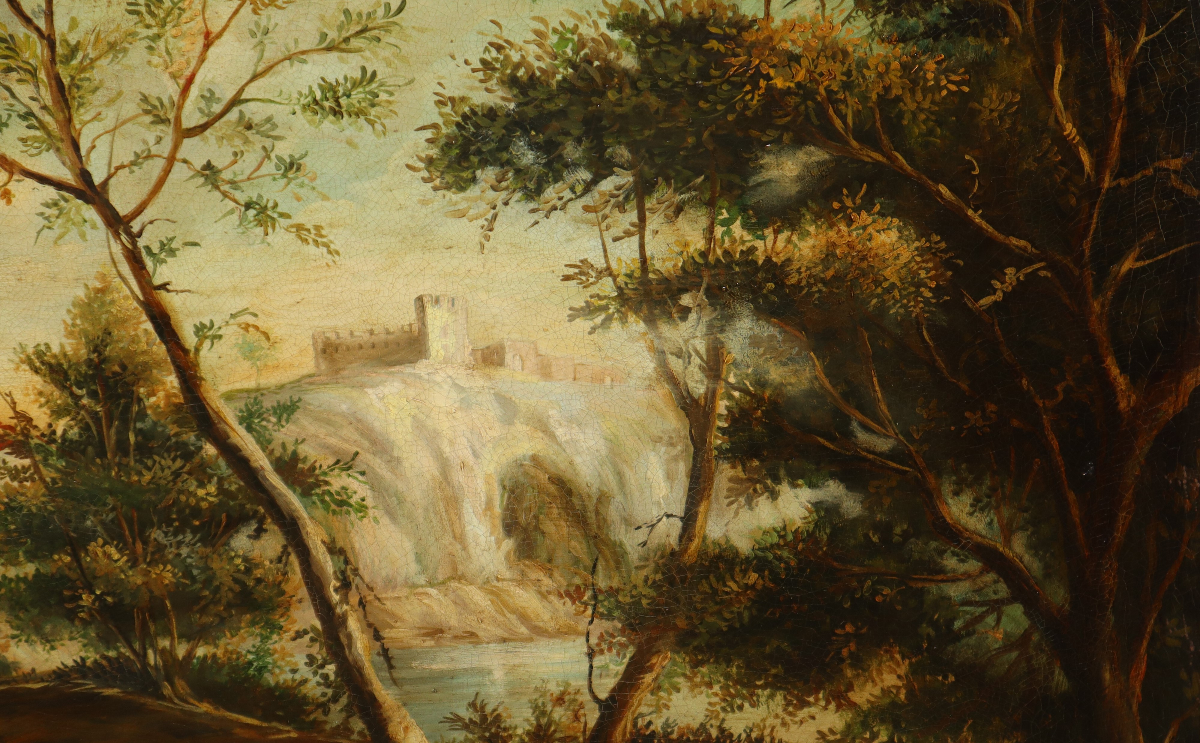 Paesaggio Fluviale con Personaggi