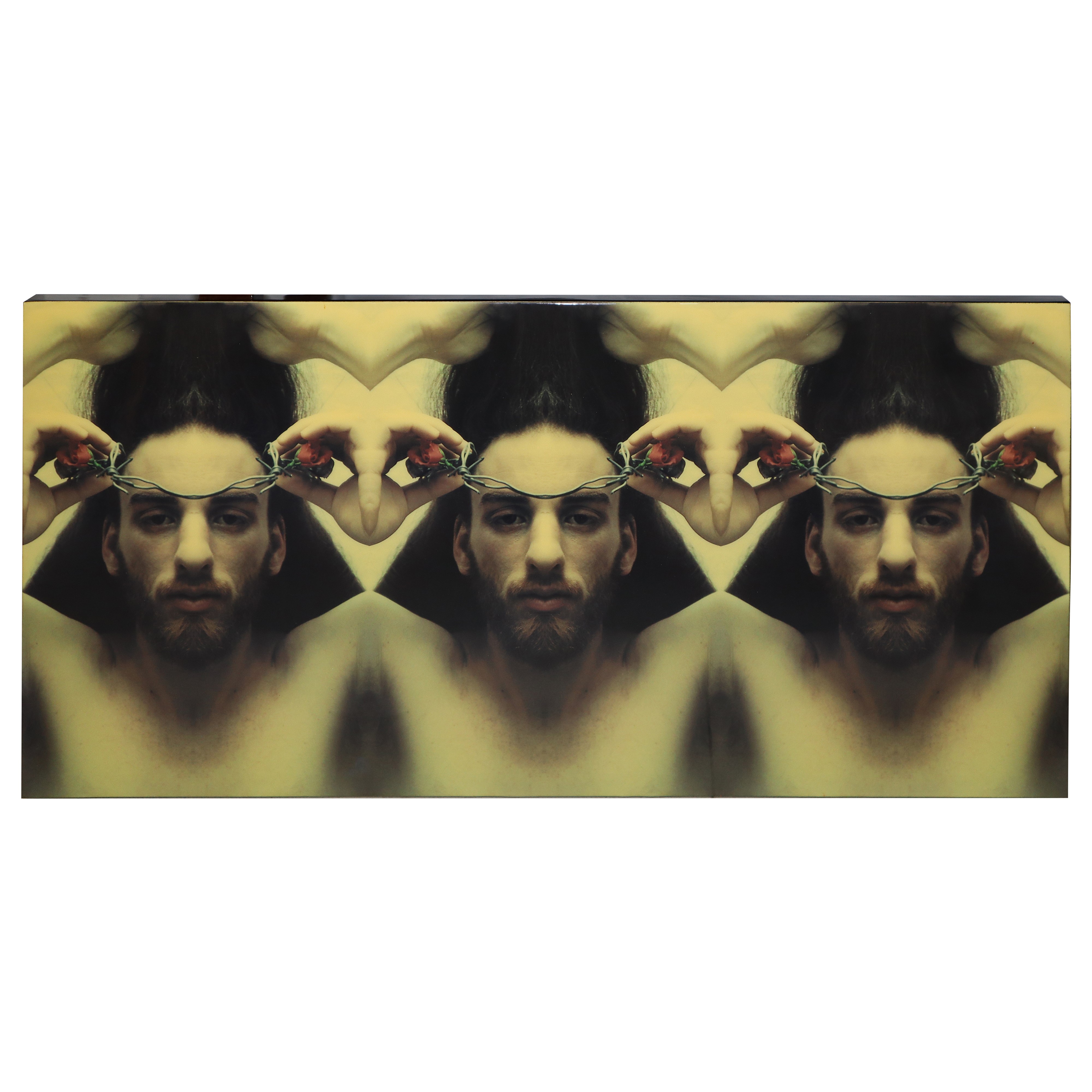 Trittico "autoritratto con rose"