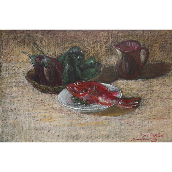 Giovanni Aiello - Still life with fish