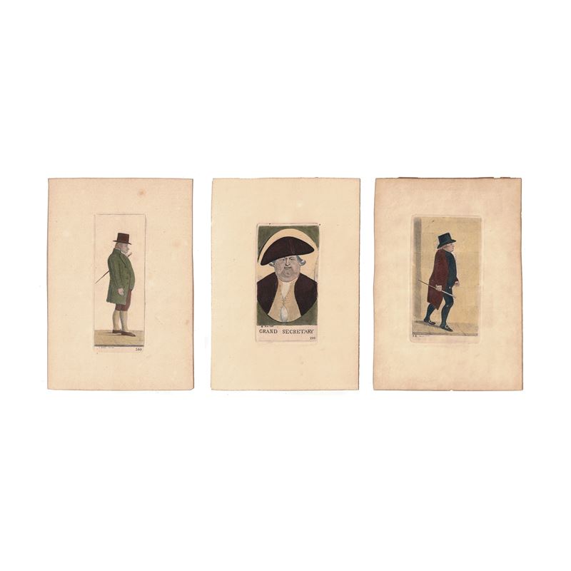 John Kay - Tre Stampe Umoristiche a Colori