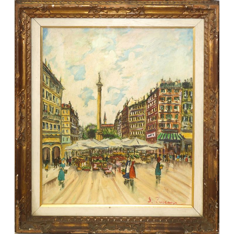 Mercato in una Piazza di Parigi