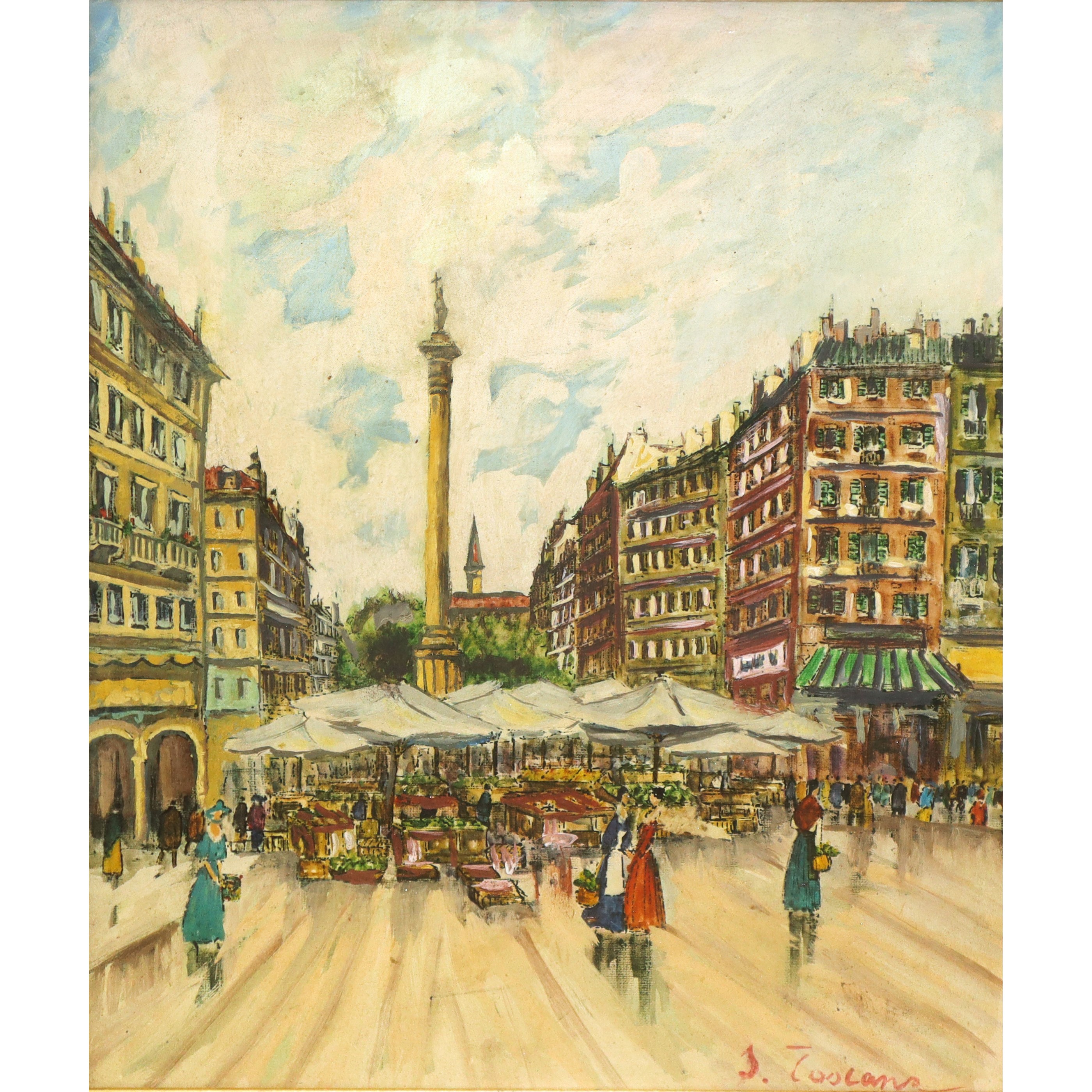 Mercato in una Piazza di Parigi