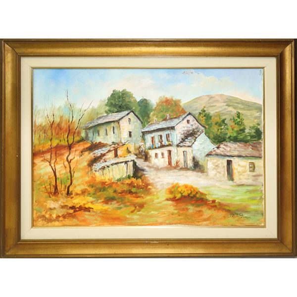 Landscape with houses