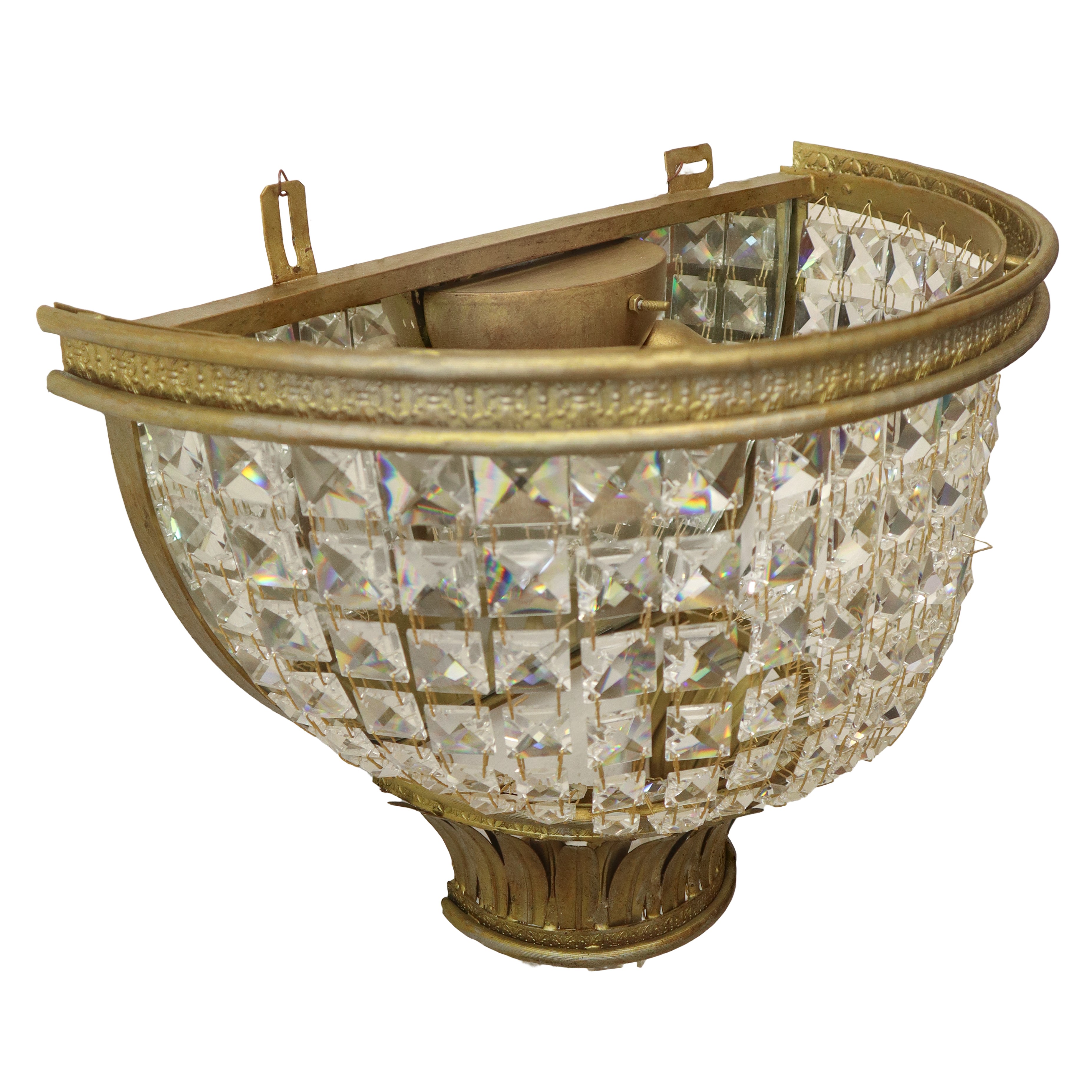 Applique IN METALLO DORATO E CRISTALLI, ANNI '70