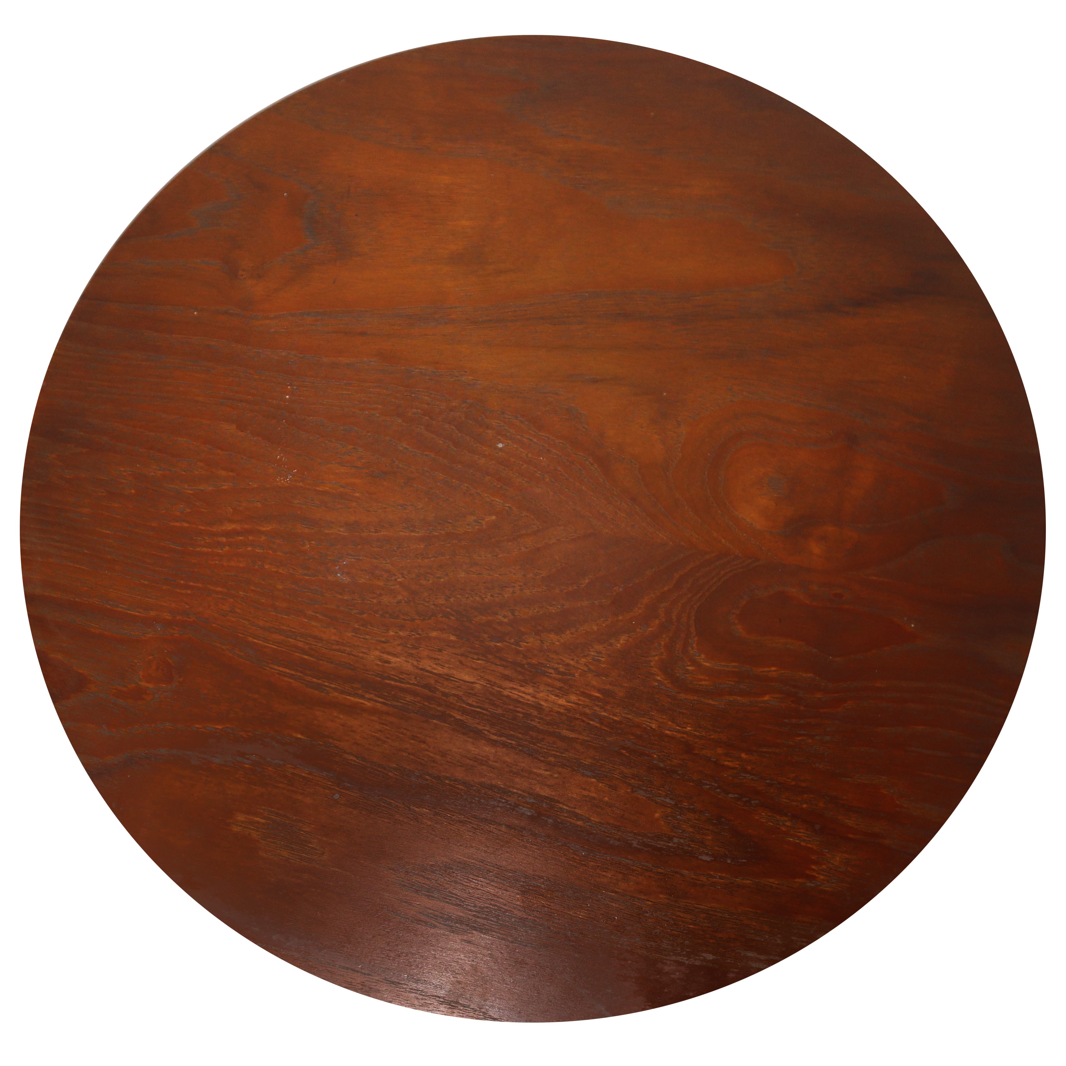 Mobile bar, girevole in teak con serranda scorrevole piede a quattro razze con rotelle