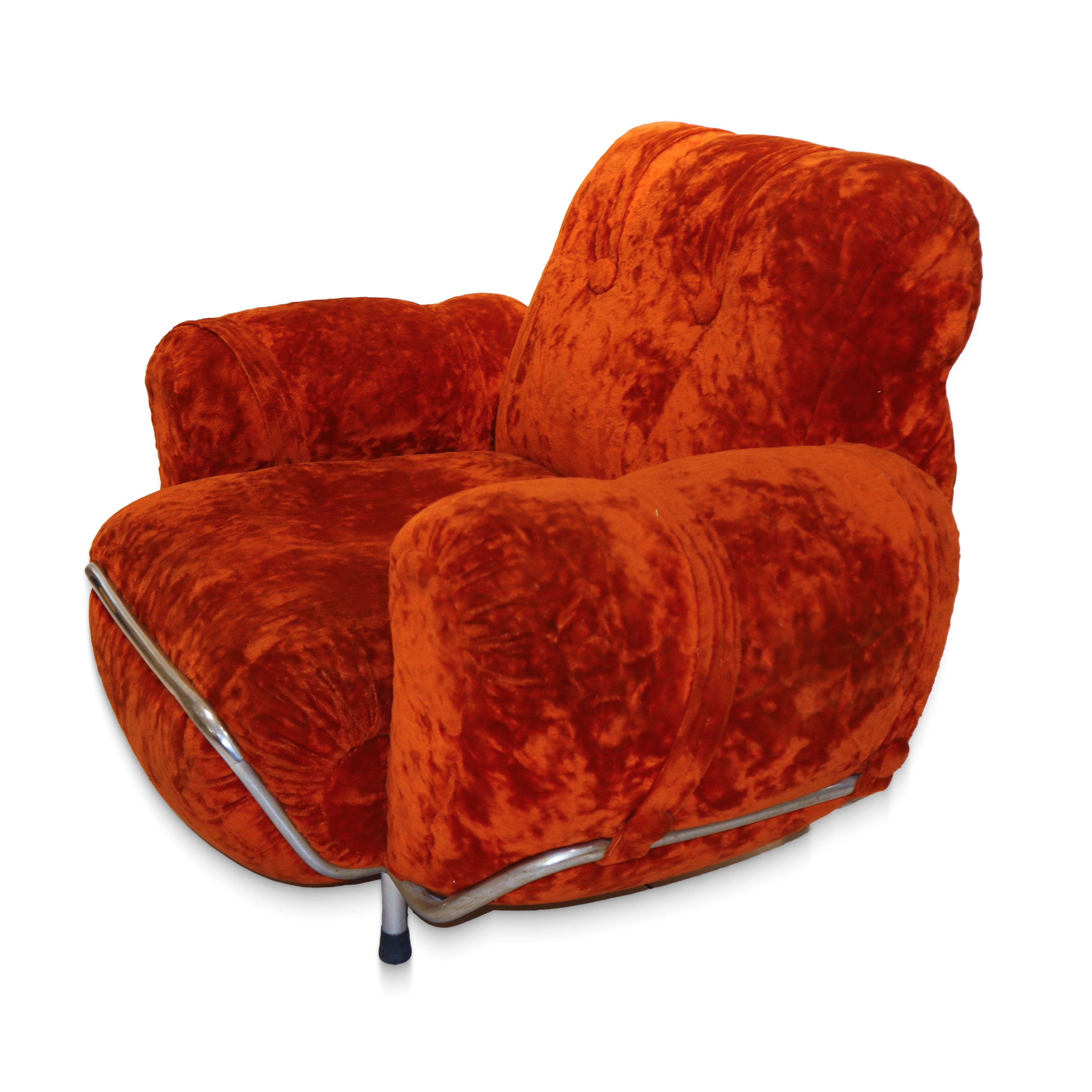 Divano a tre posti con poltrona con braccioli e poltrona con poggiatestasta