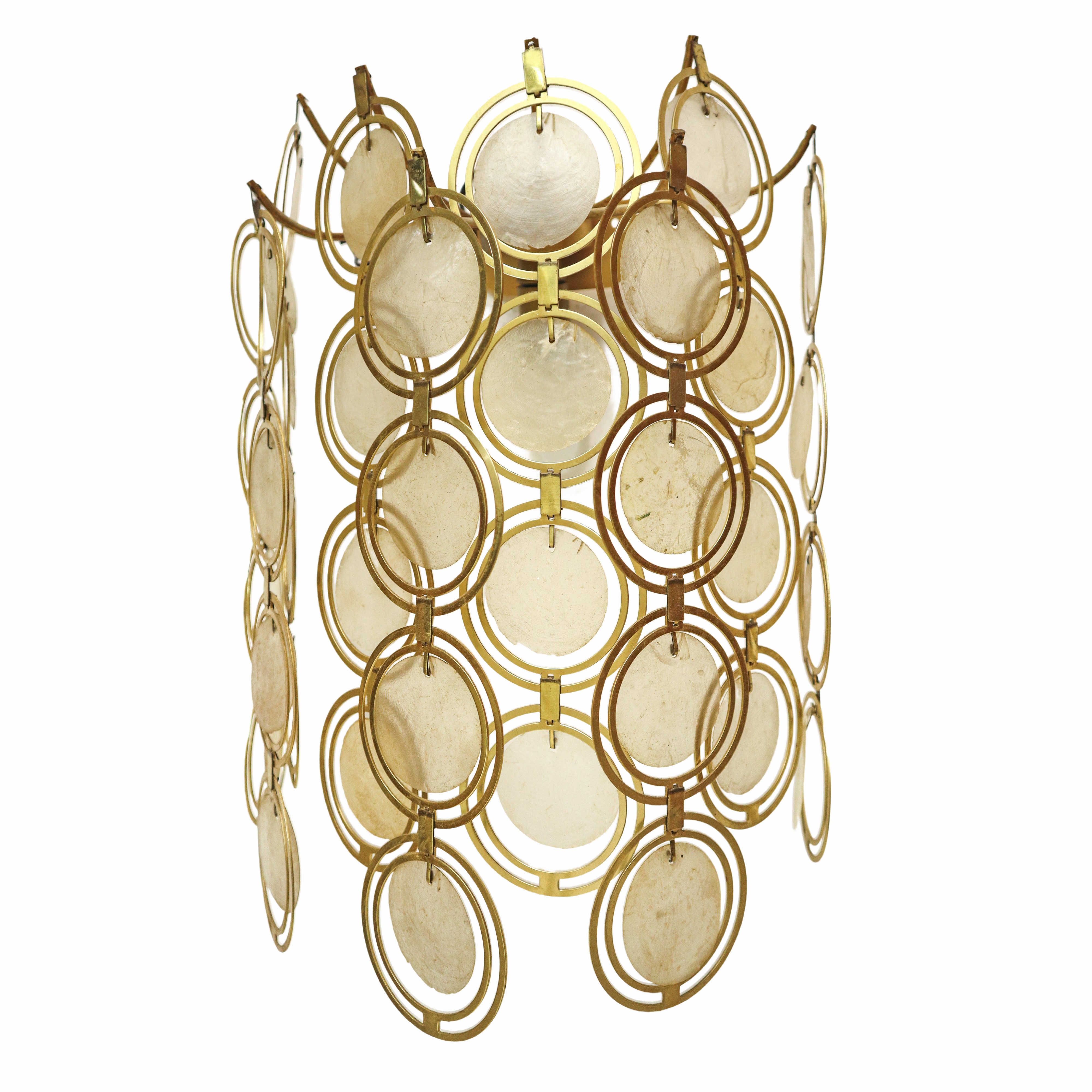 Verner Panton - Coppia di Appliques in Metallo e Madreperla
