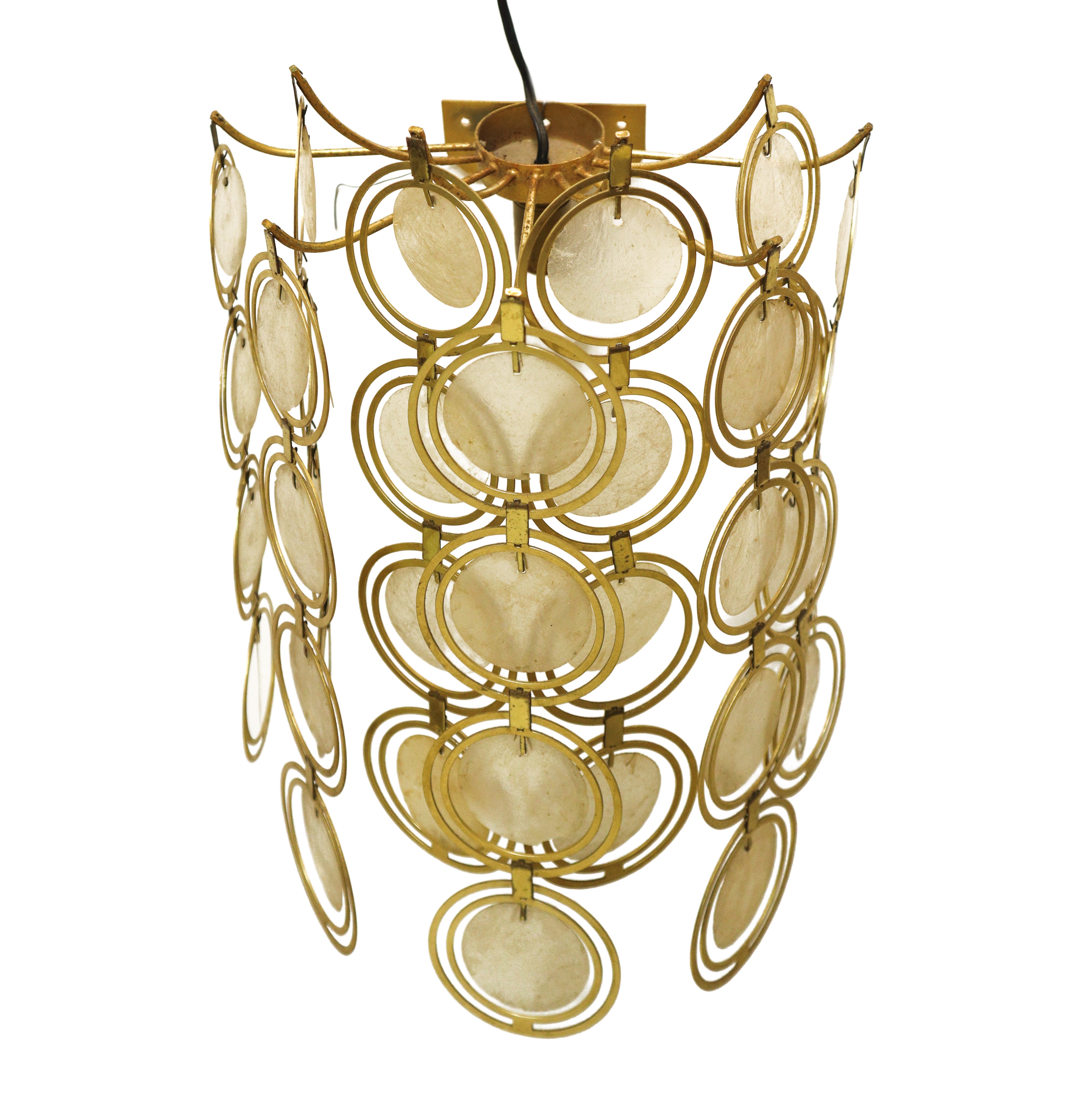 Verner Panton - Coppia di Appliques in Metallo e Madreperla